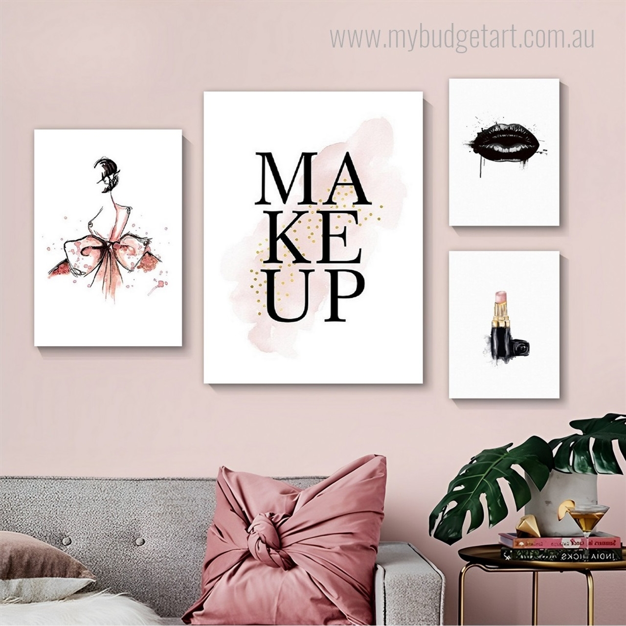 Makeup Wall Art Set Mybudgetart au Worksheets Library