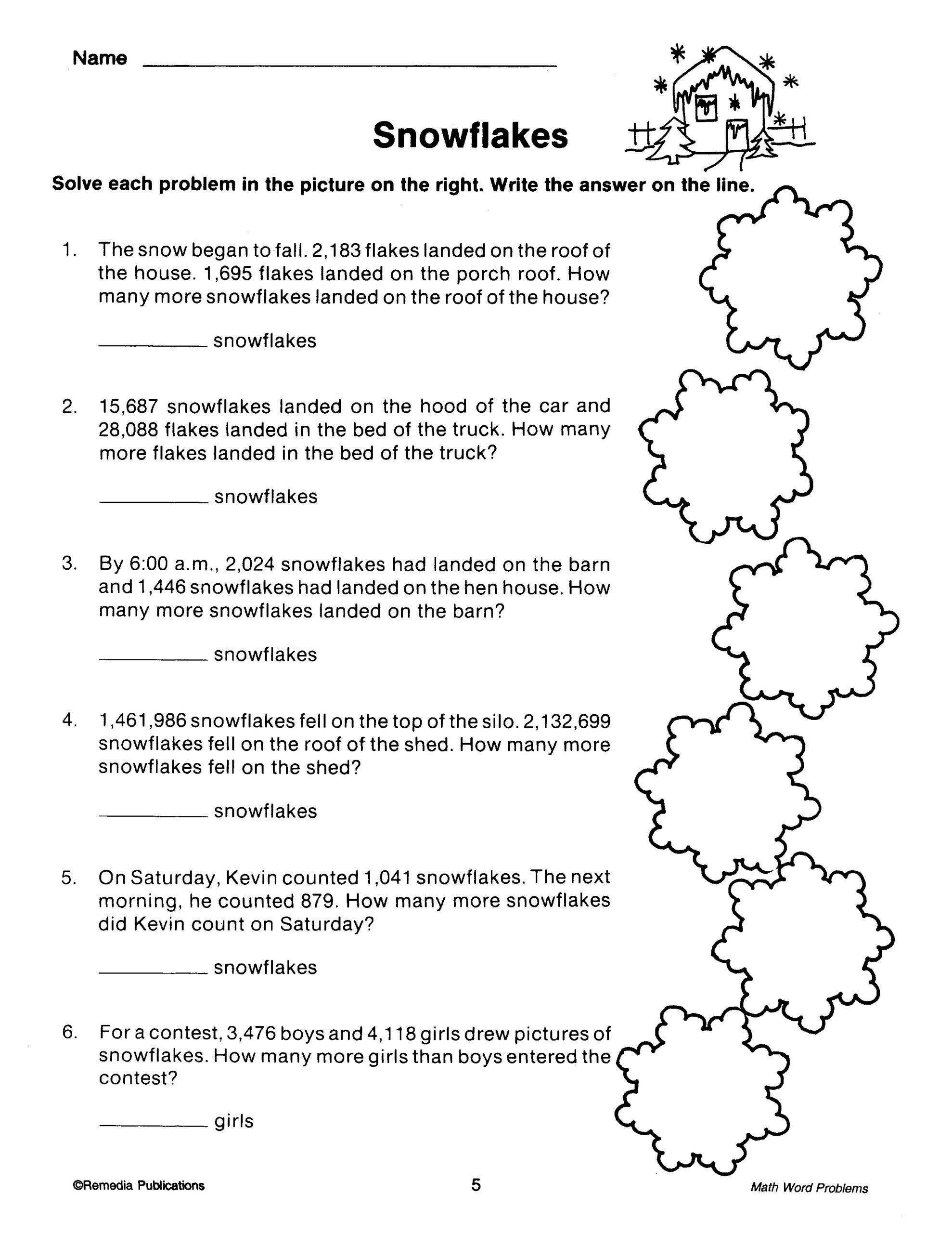 5th grade word problems