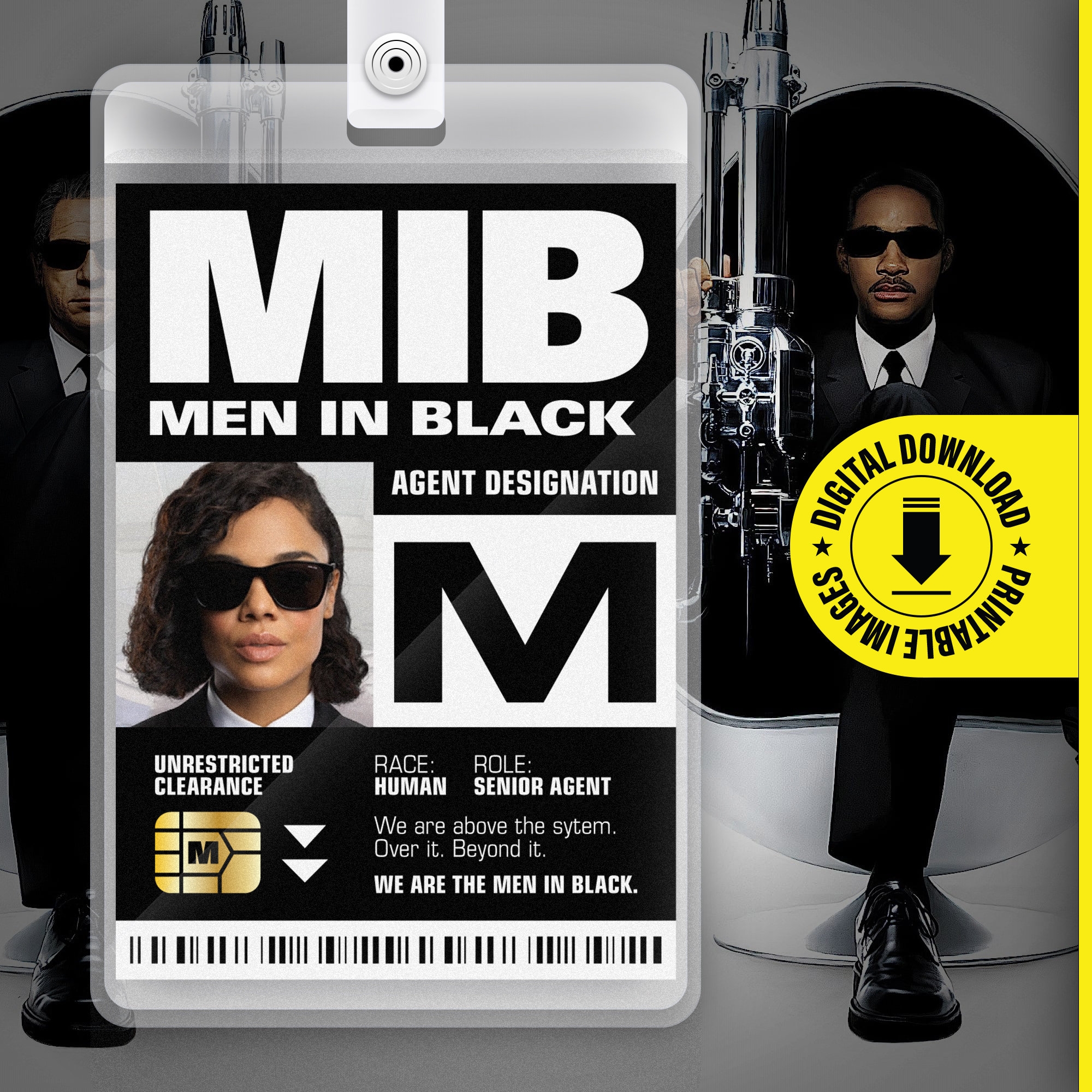 Mib Badge Template Canva Etsy UK