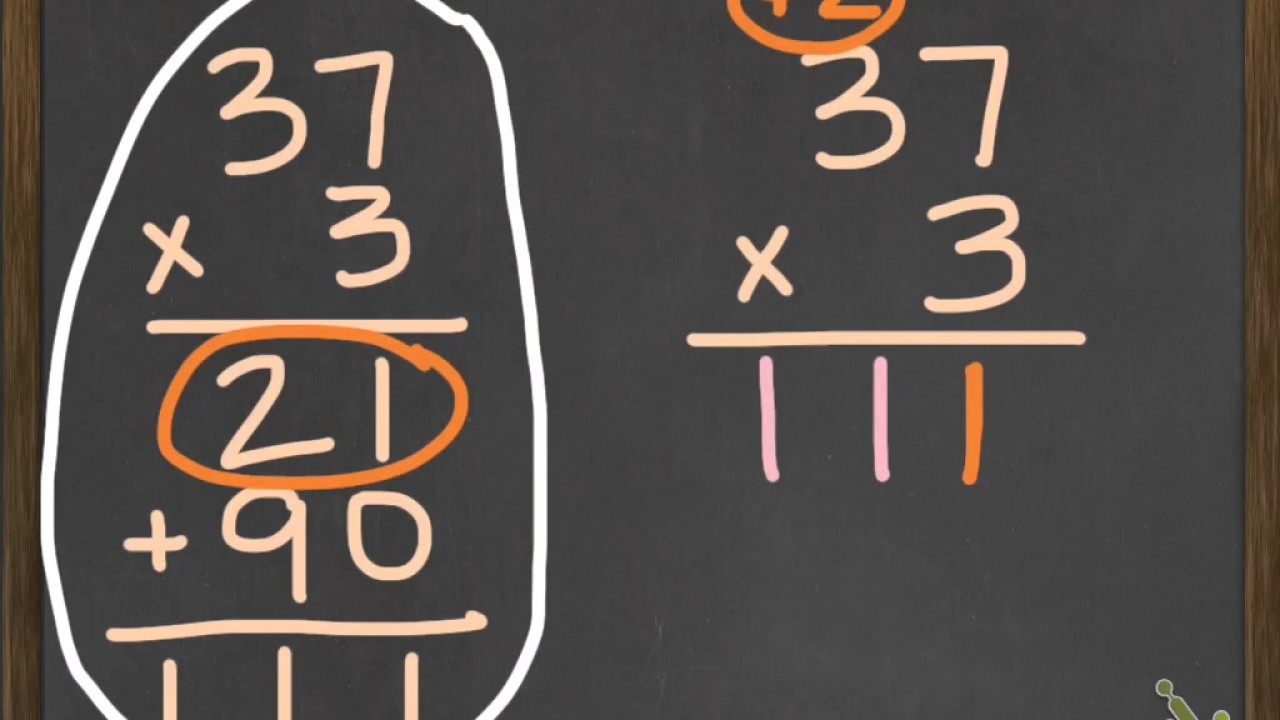 Multiplication Standard Algorithm 2 Digit By 1 Digit YouTube