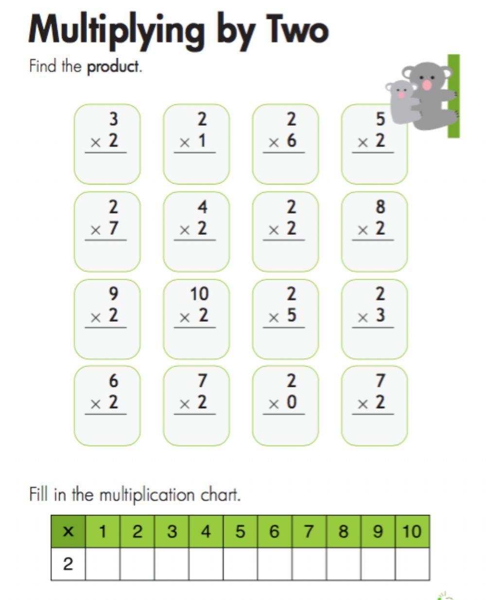 multiply by 2 worksheet multiply by 2 worksheet