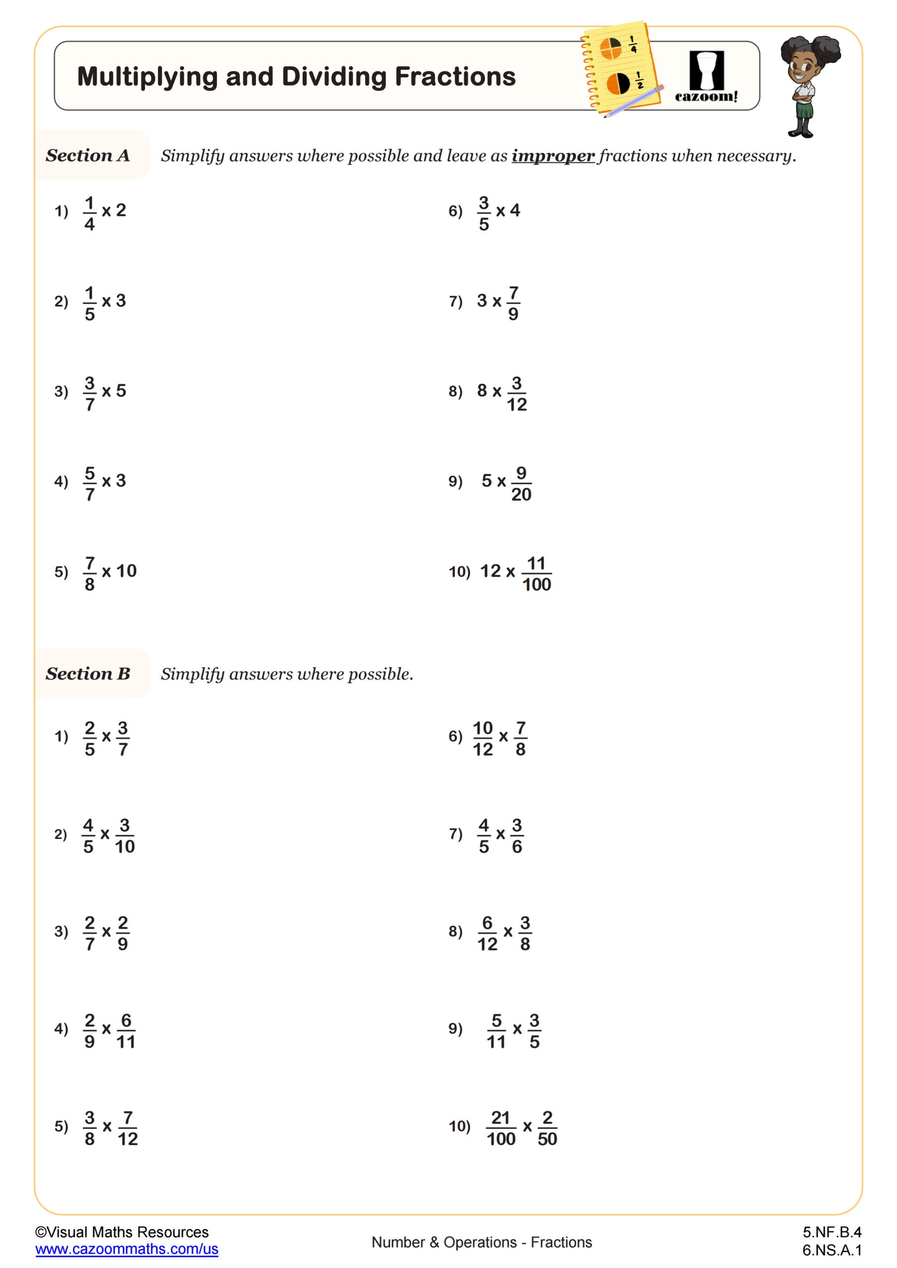 5th grade multiplication and division worksheets