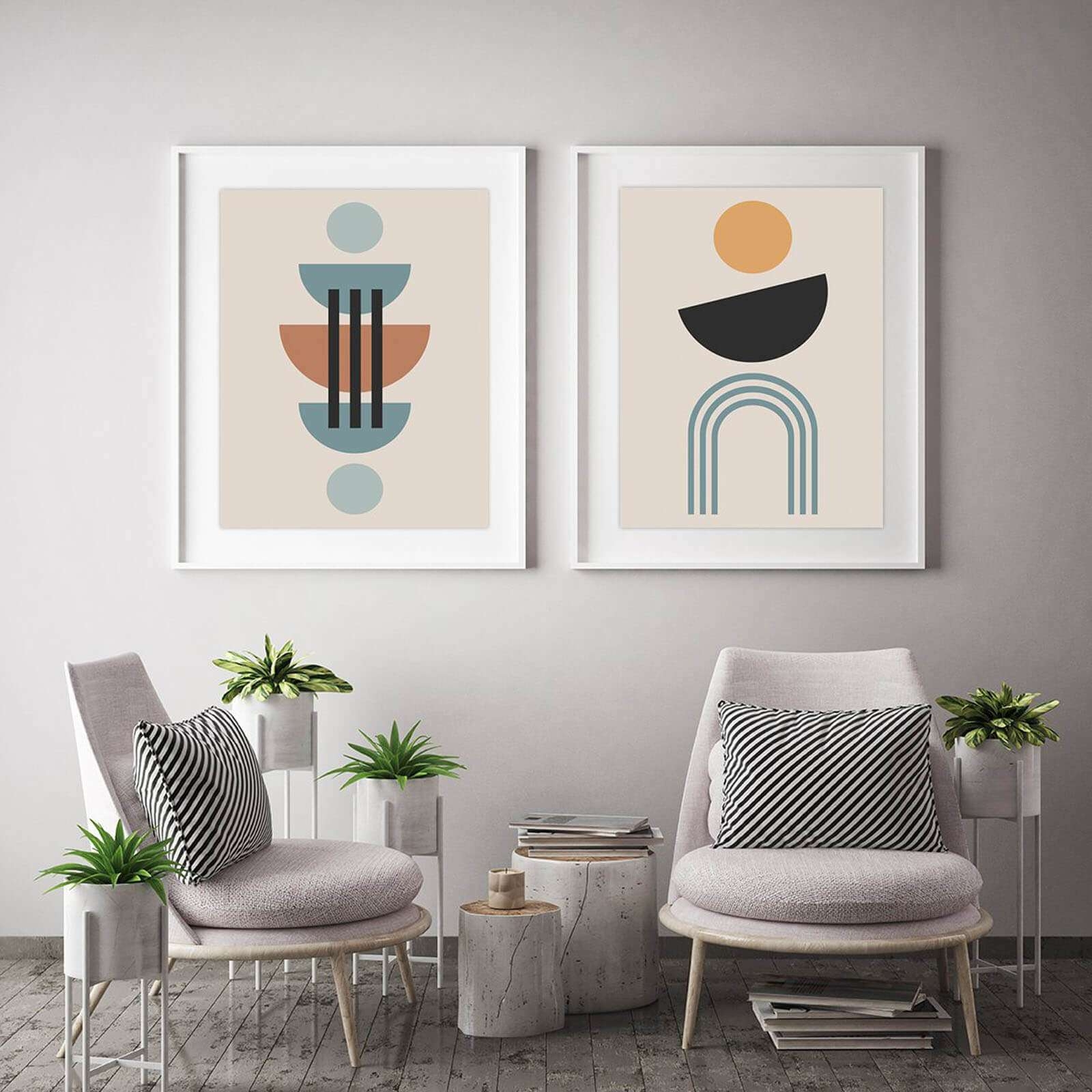 Nordic Gallery Wall Rock Salt Prints
