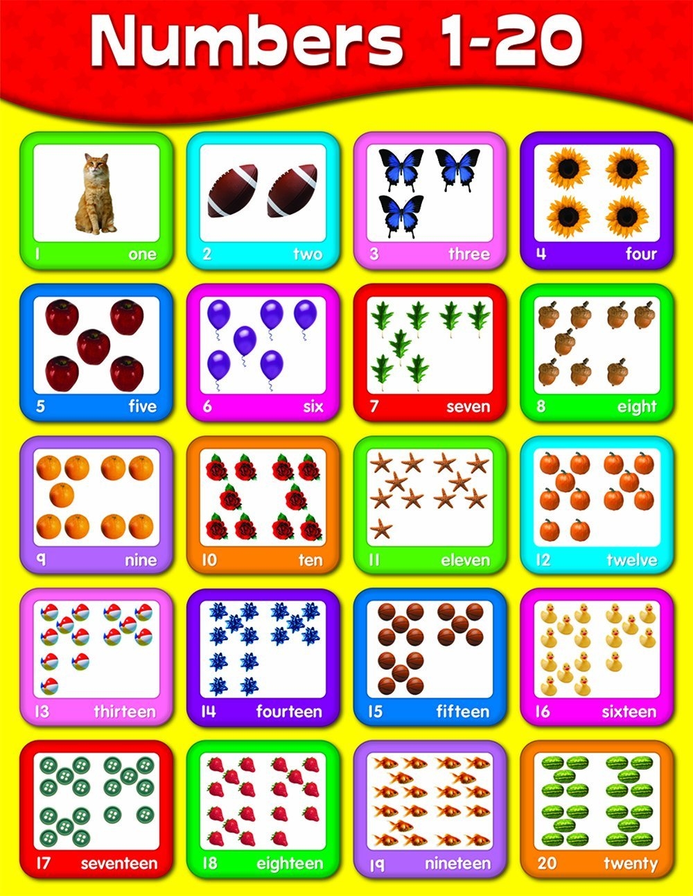 number chart 1 20 number chart 1 20