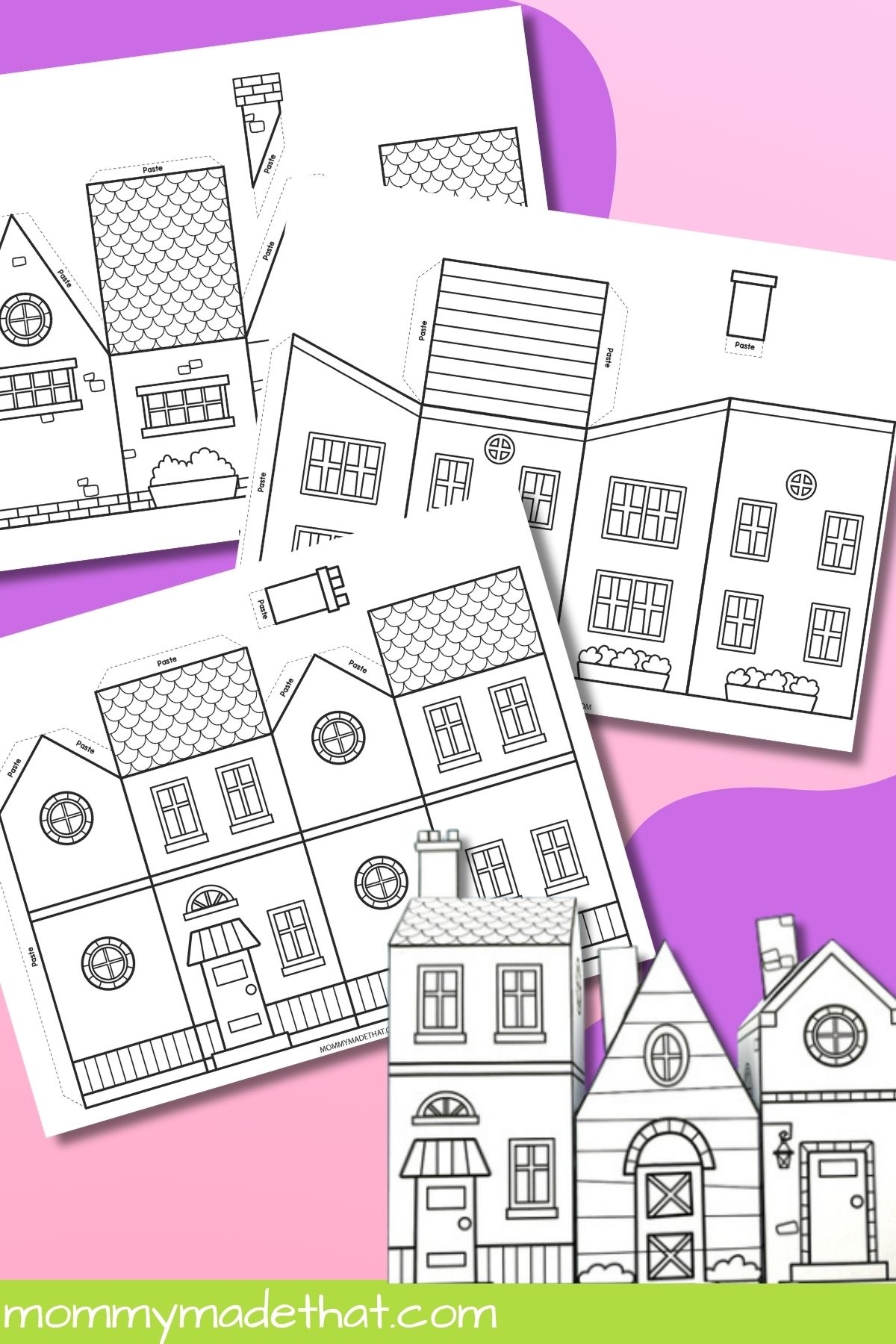 printable blank house template