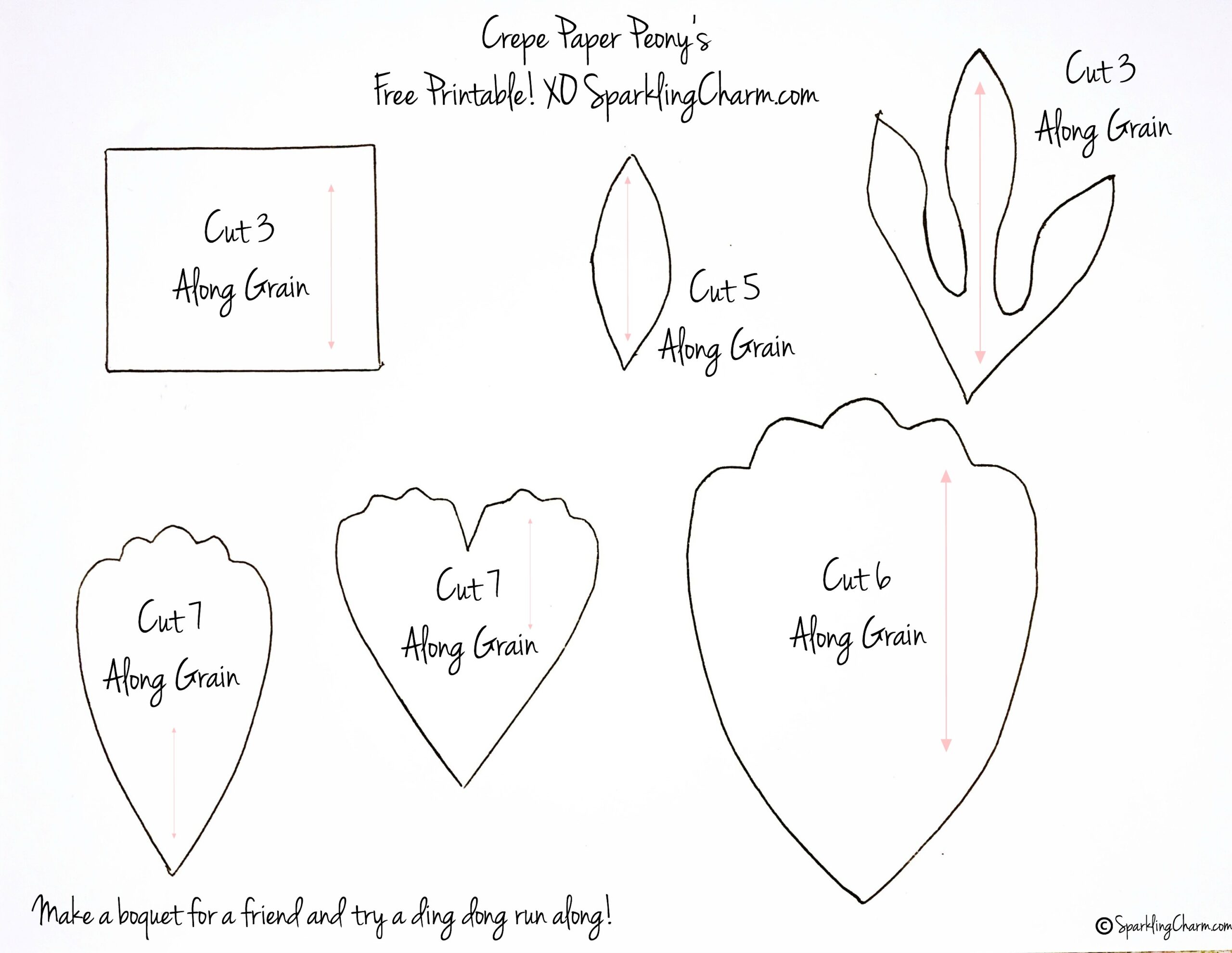 paper flower template printable