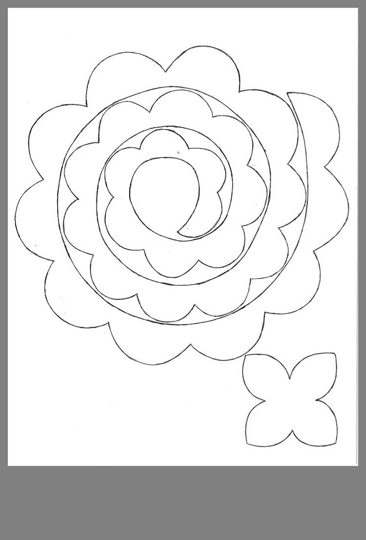Pin By Deb Schoonover On Cricut Felt Flower Template