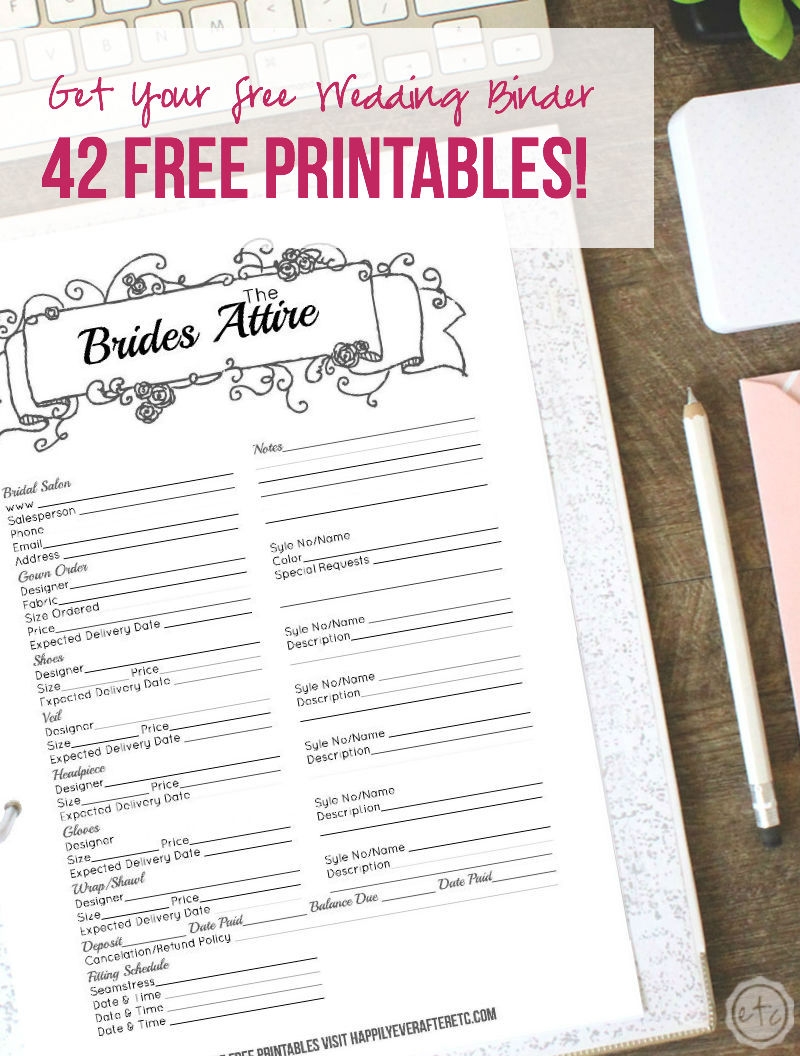 printout free printable wedding planner worksheets