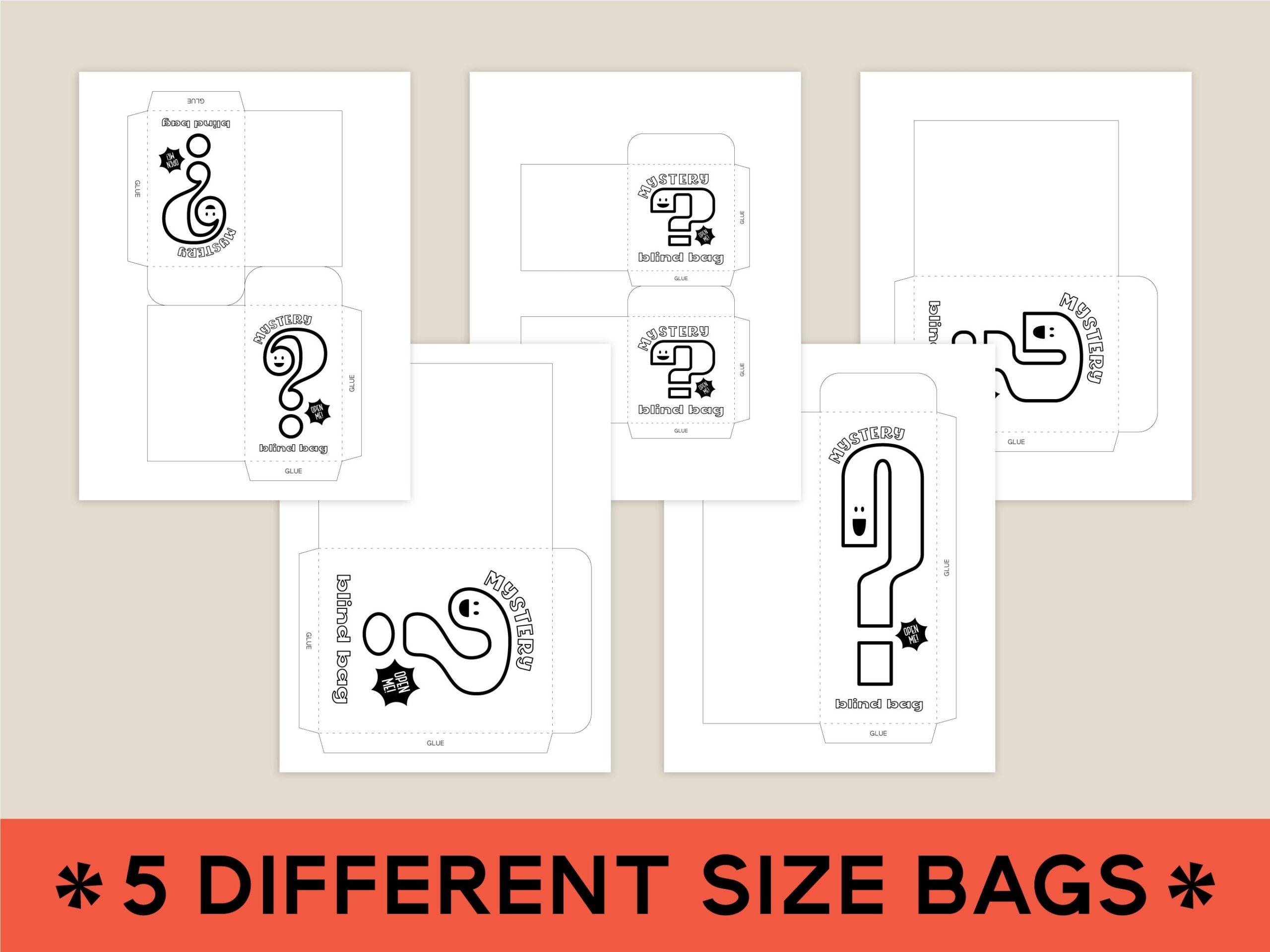 printable blind bag template