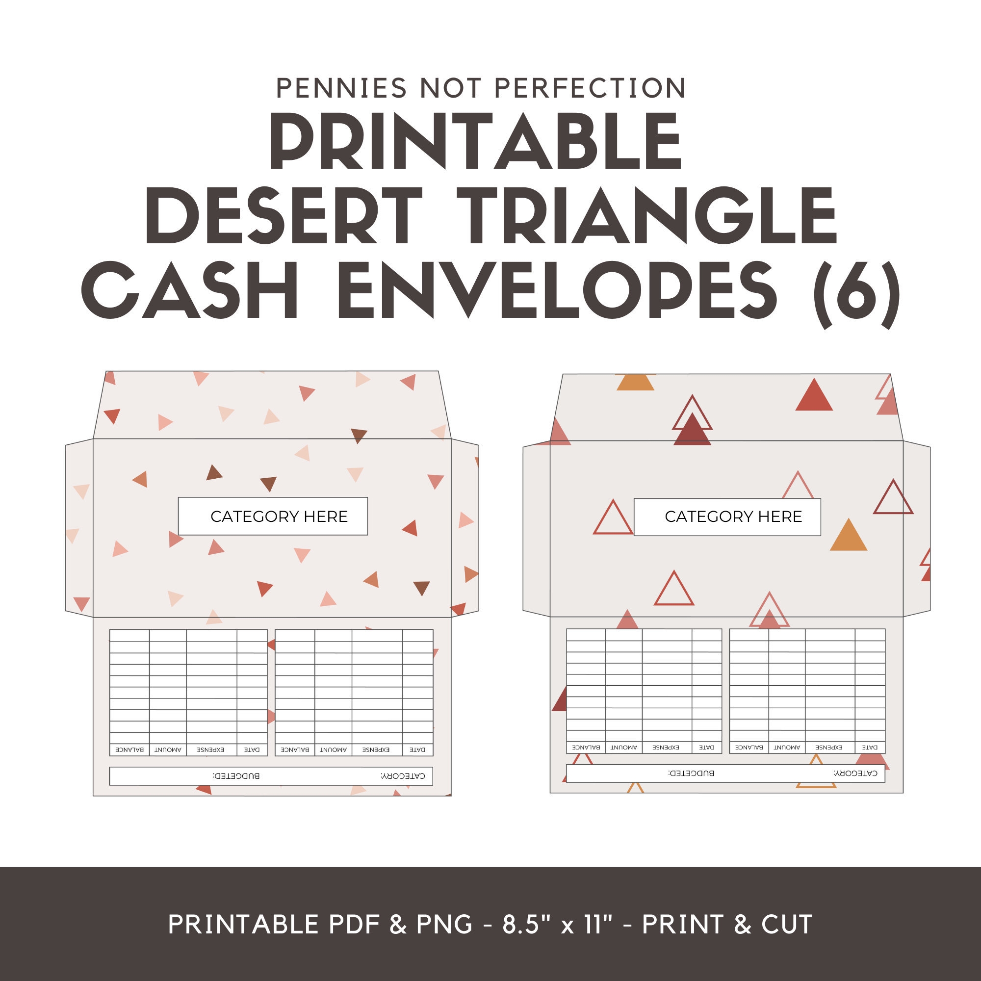 printable budget envelope template shabby chic