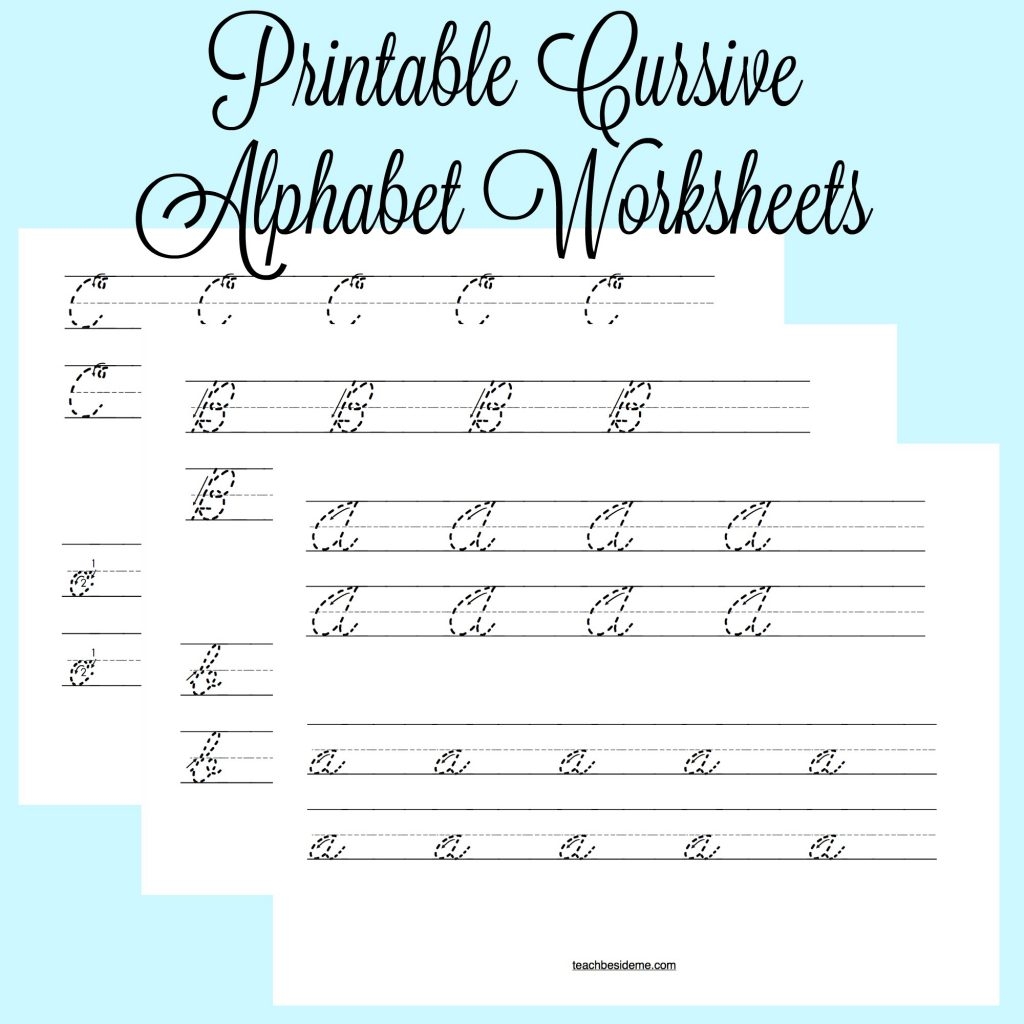 cursive alphabet practice sheets
