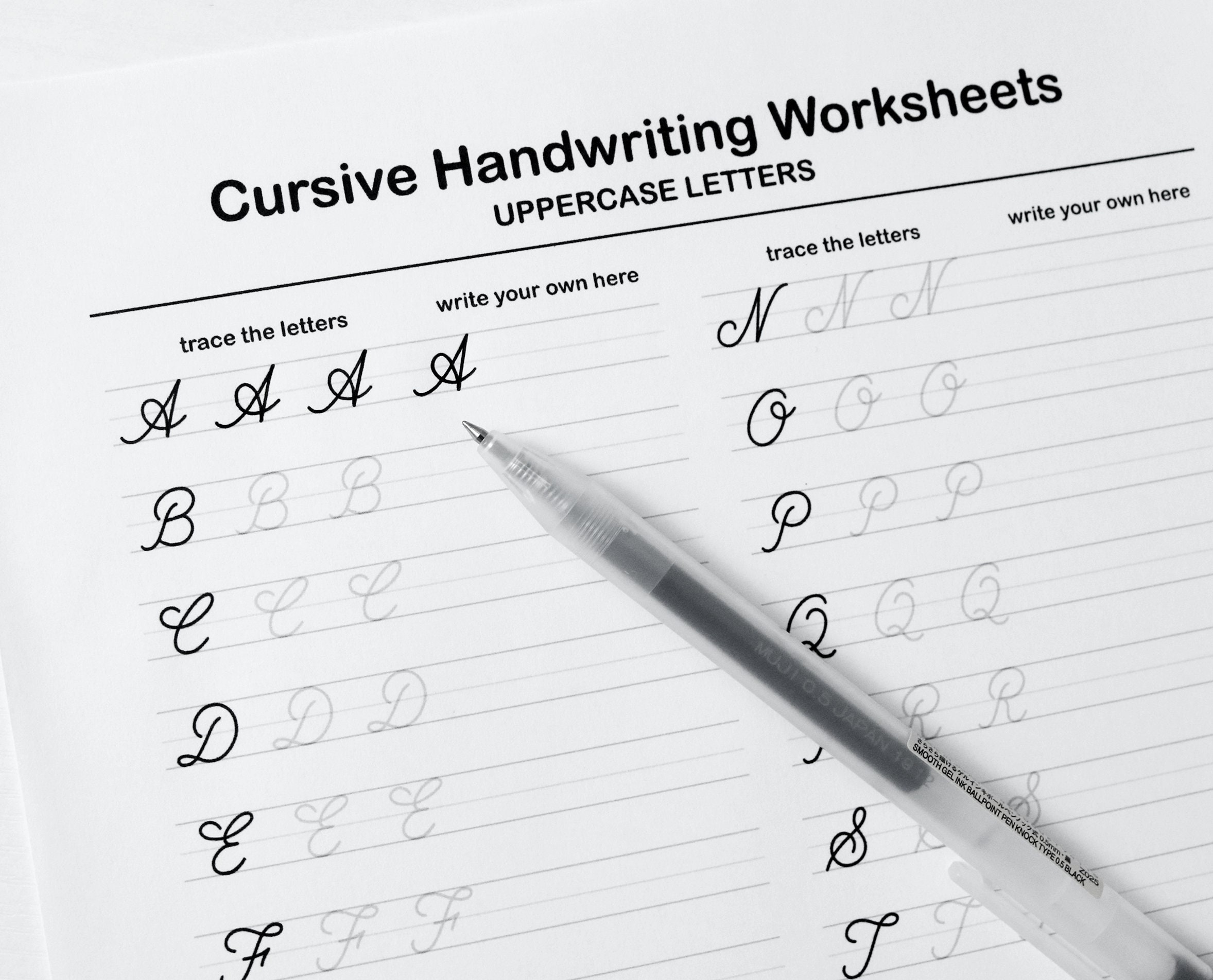 cursive writing worksheets pdf