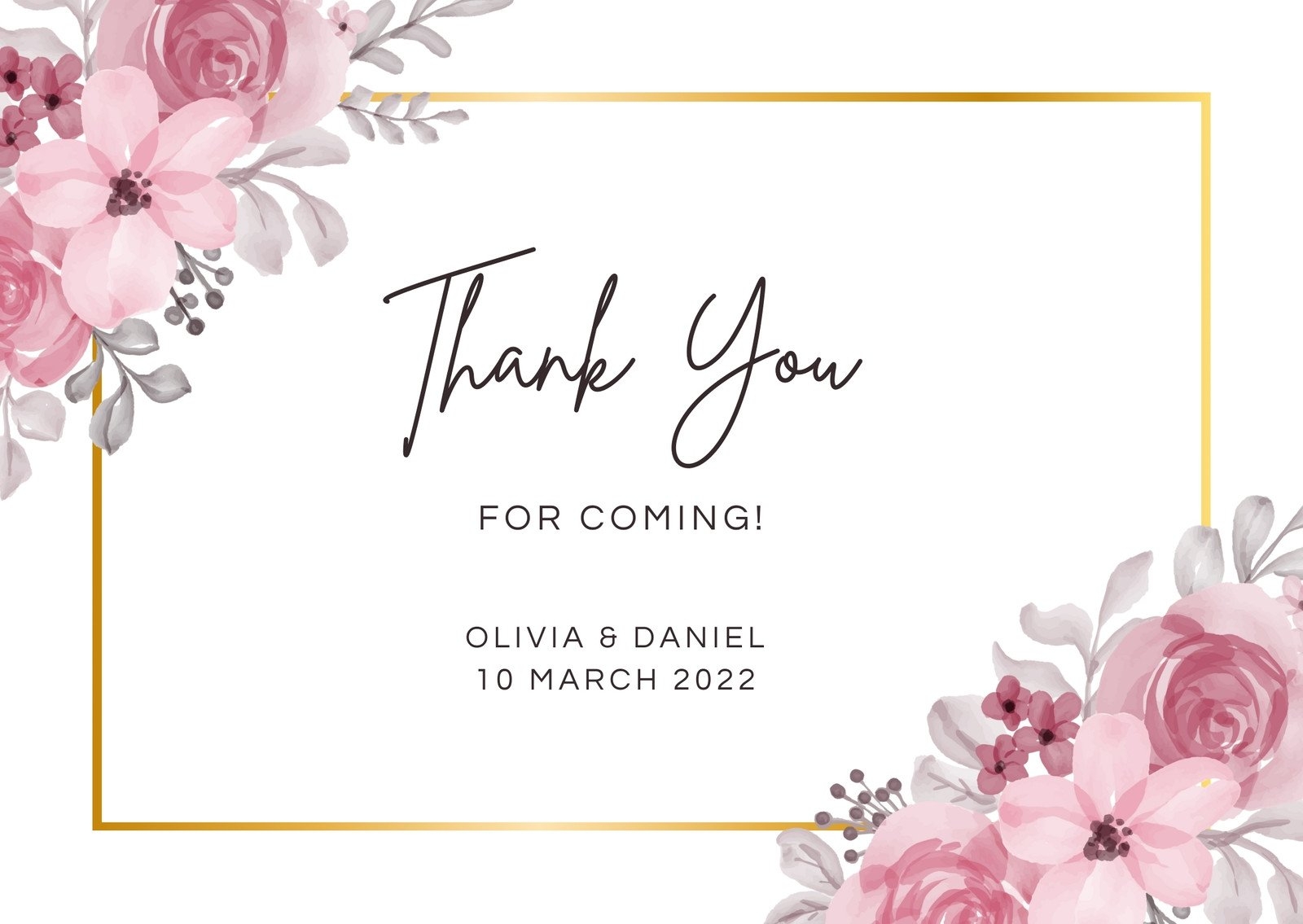Printable Customizable Thank You Card Templates Canva Printable Customizable Thank You Card Templates Canva