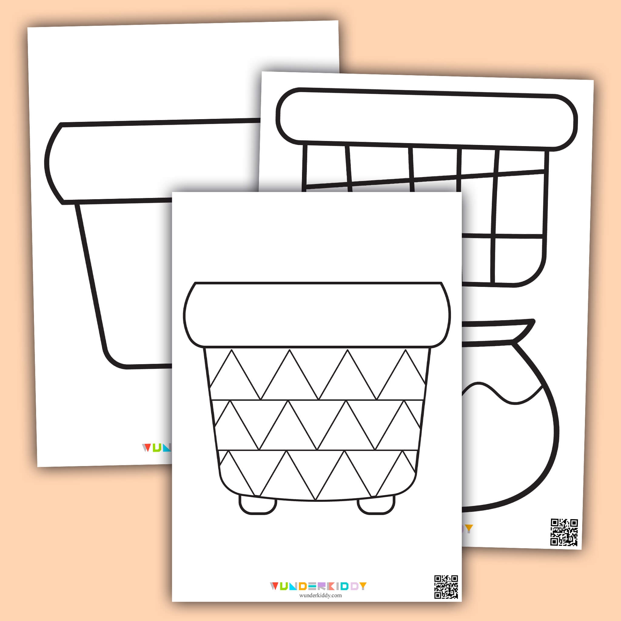 Printable Flower Pot Template For Kids Printable Flower Pot Template Free Printable Template Of Flower Pot Download Free Printable Template Outline Drawing