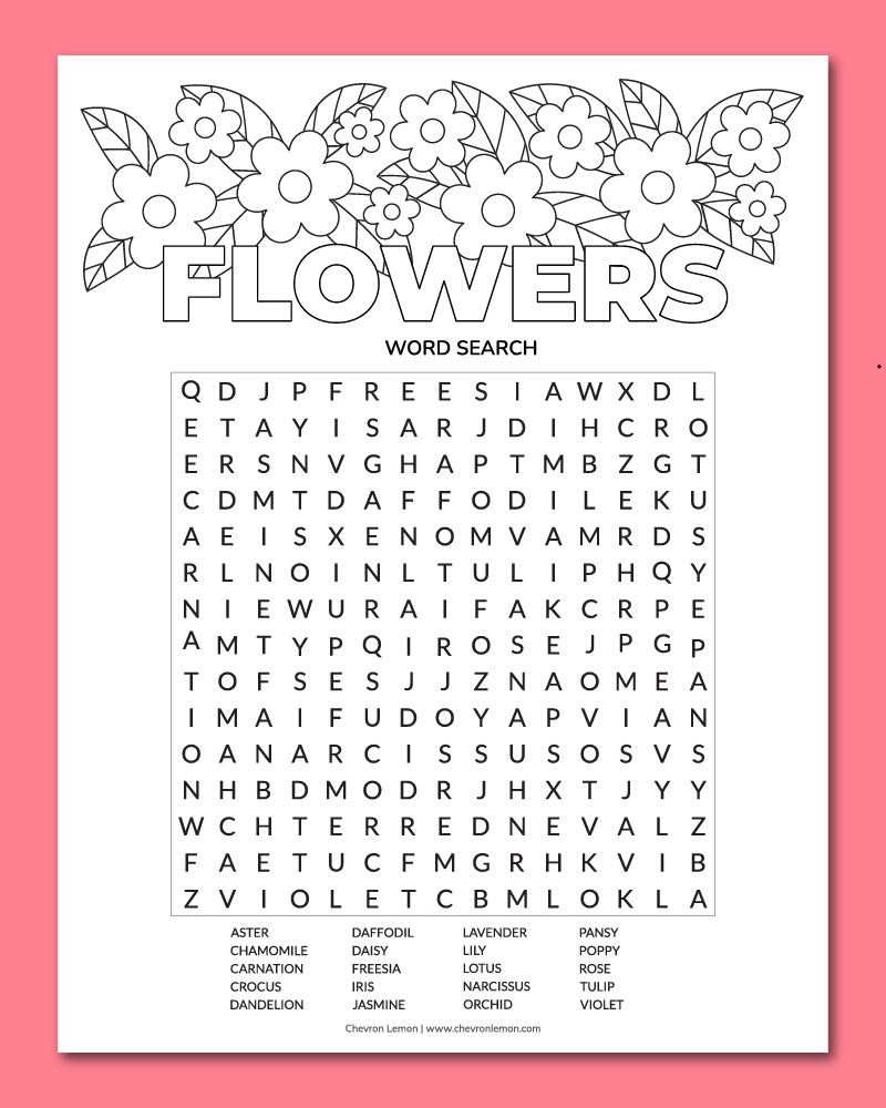 free printable word searches for adults