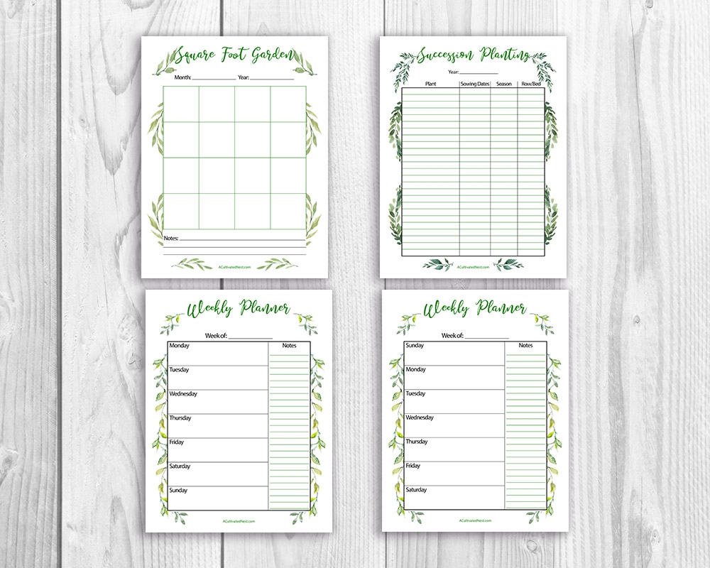 Printable Garden Planner And Journal A Cultivated Nest