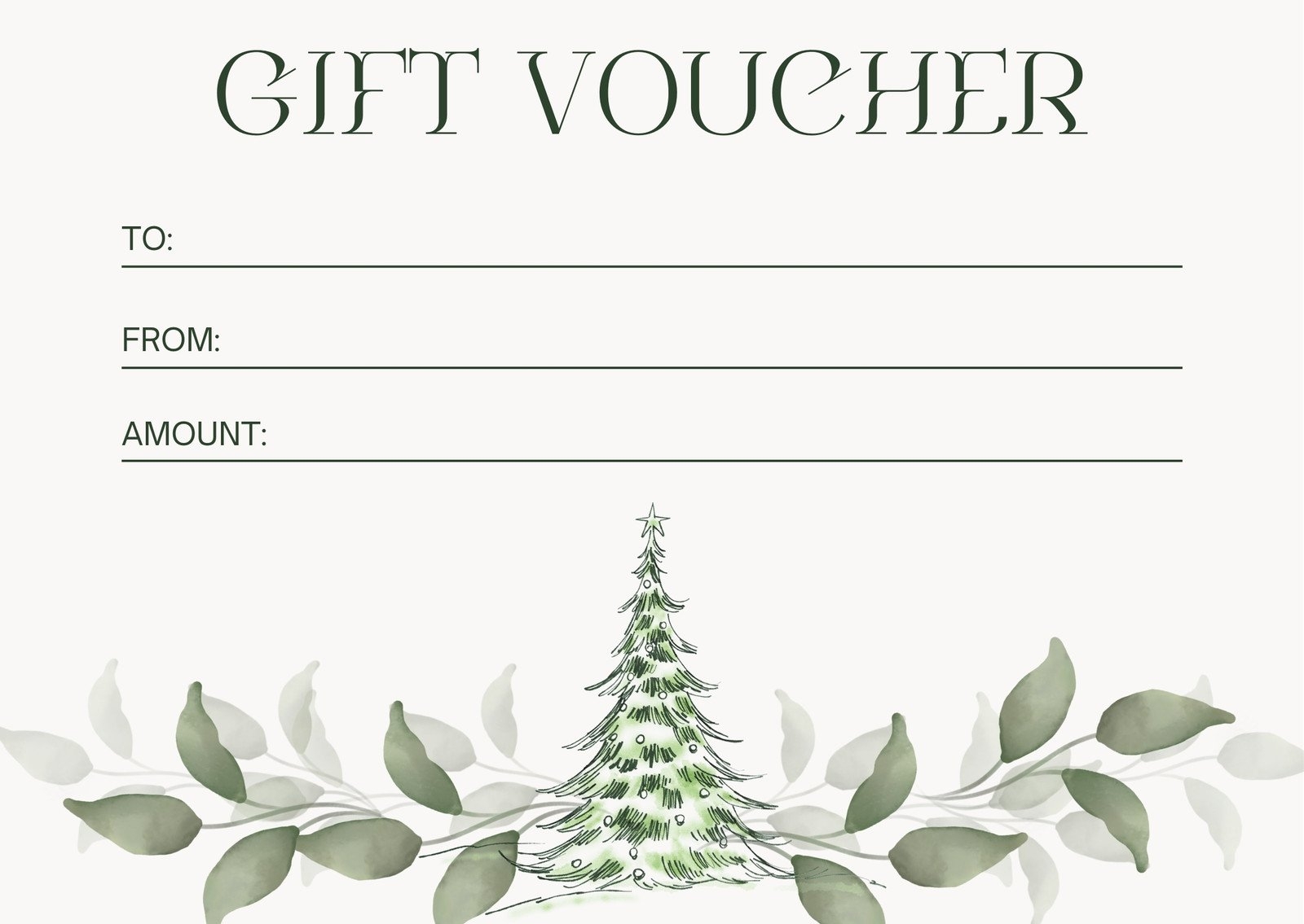 free printable gift certificate template