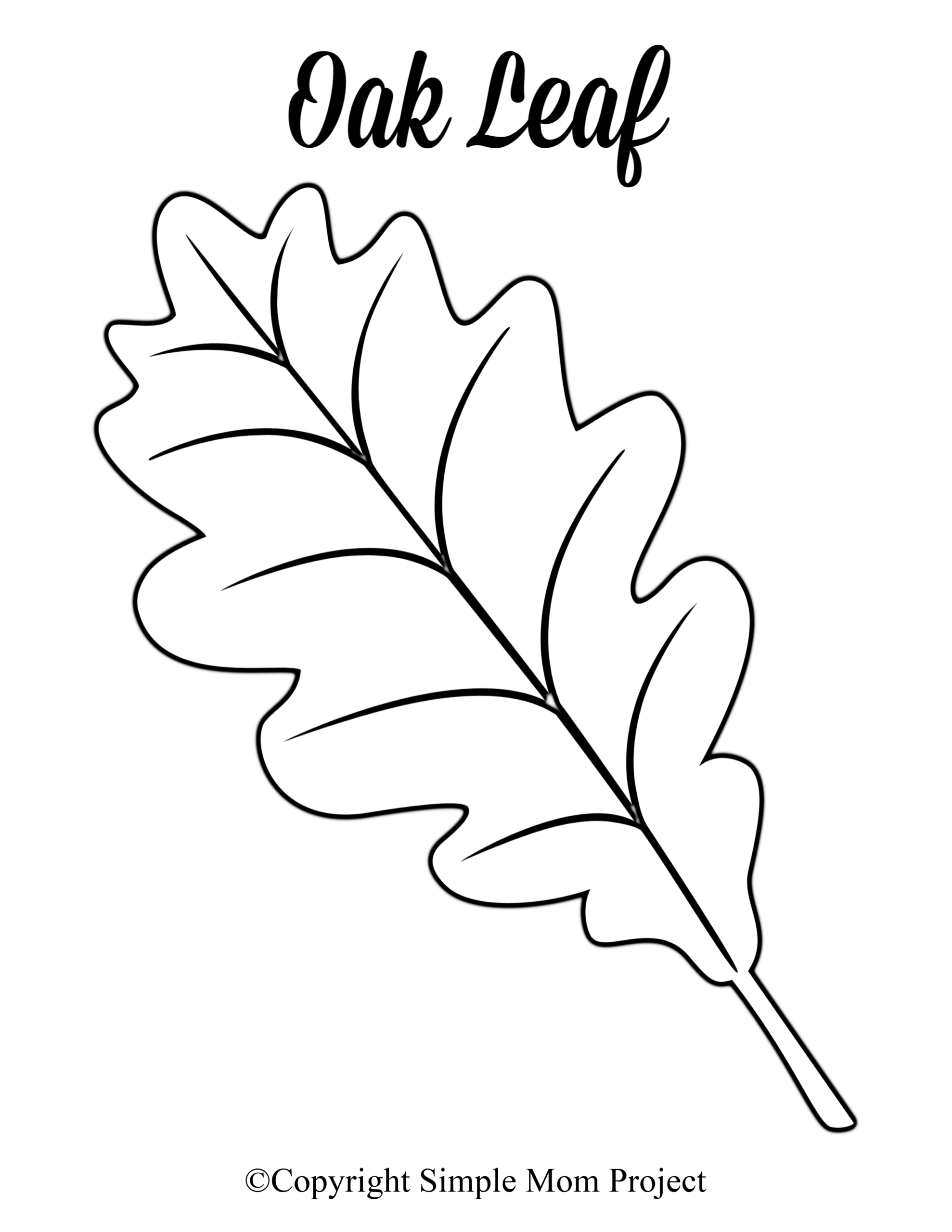 large leaf template printable