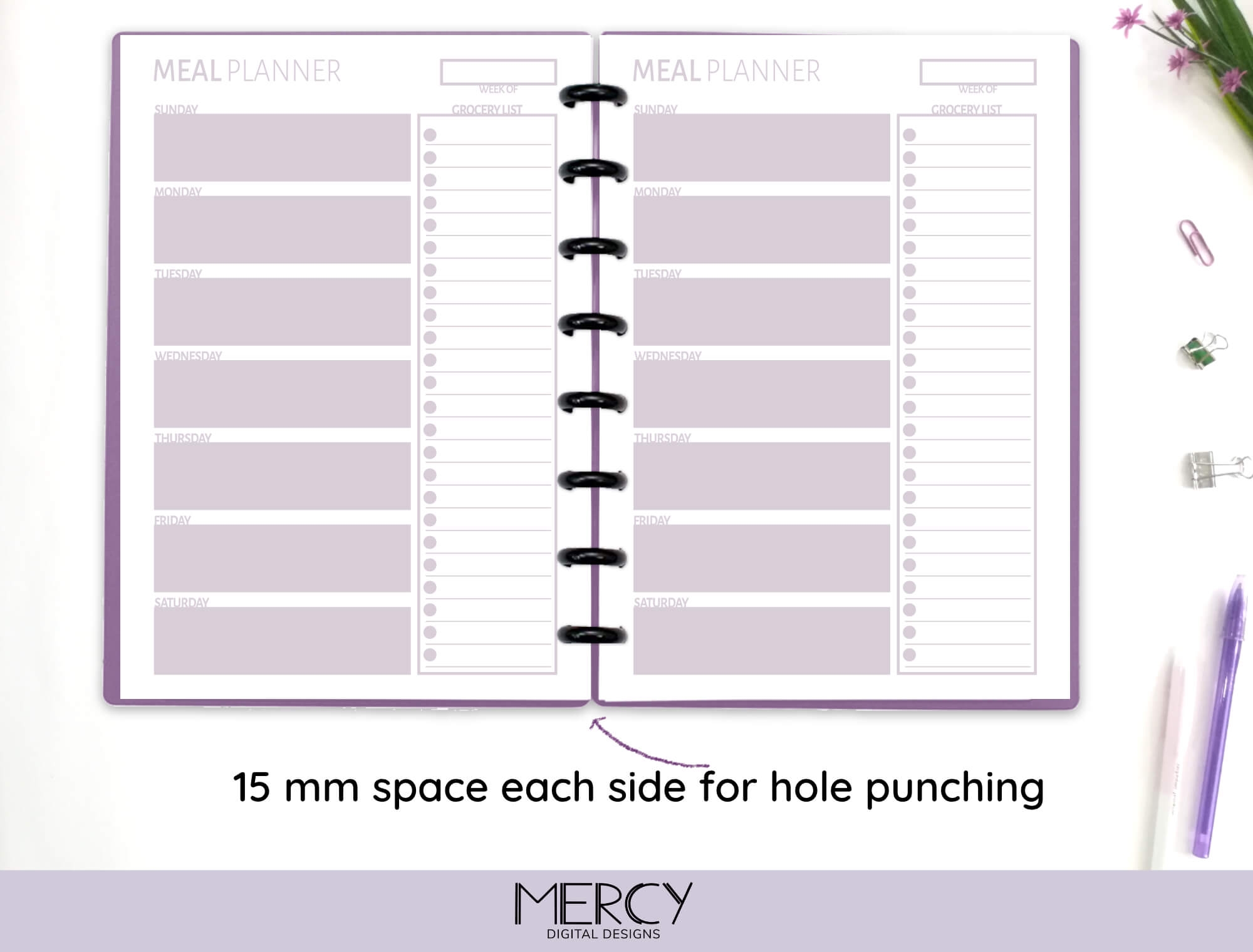 happy planner printables free mini size shopping list
