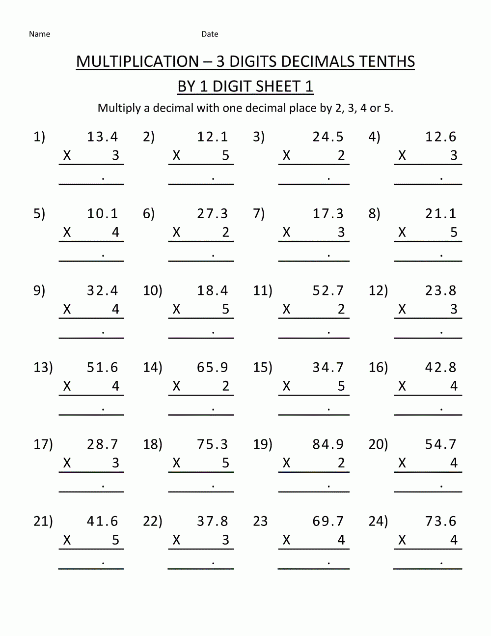 math worksheets for fifth graders