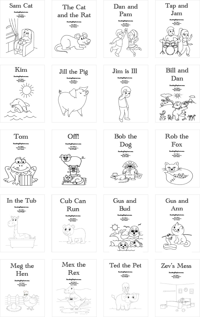 Printable Phonics Books Archives Reading Elephant