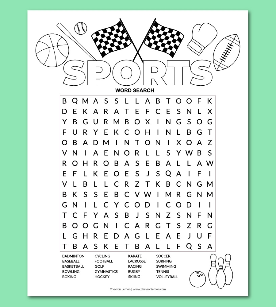 word search puzzles printable