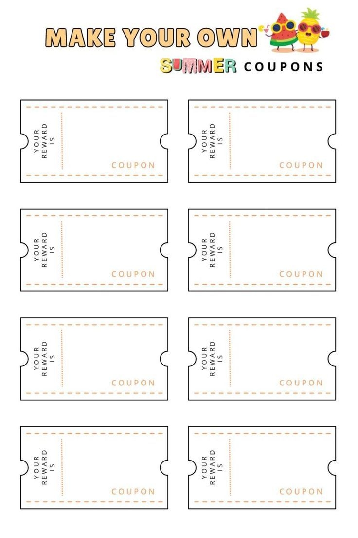 free printable coupon template