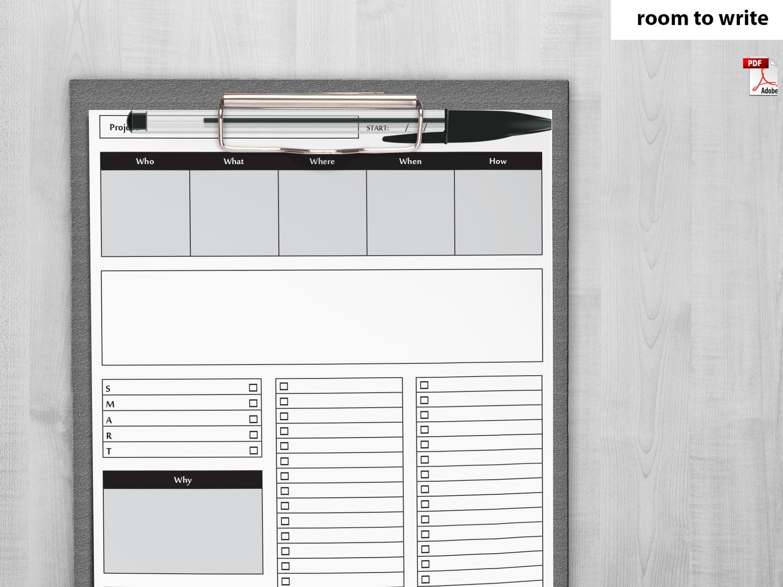 Project Planner Printable Lakazdi Graphic Design