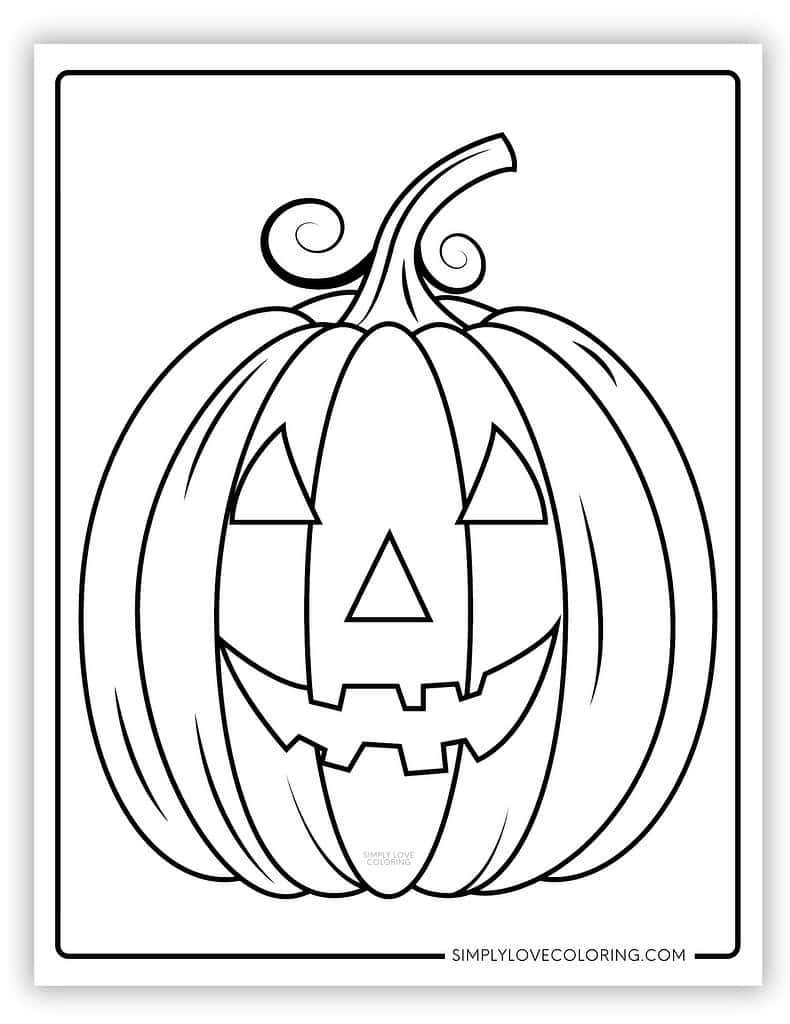 Pumpkin Coloring Pages Free PDF Printables Simply Love Coloring