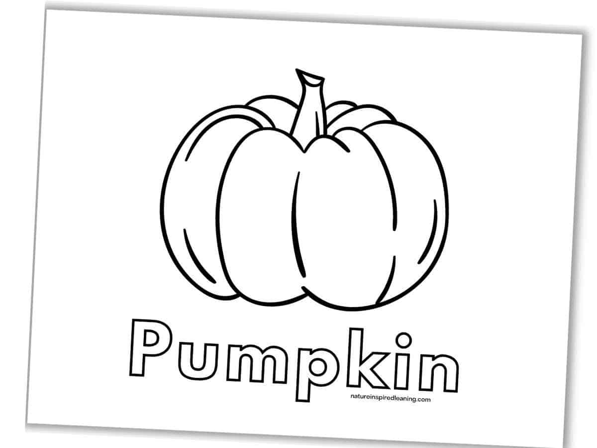 pumpkin coloring template printable