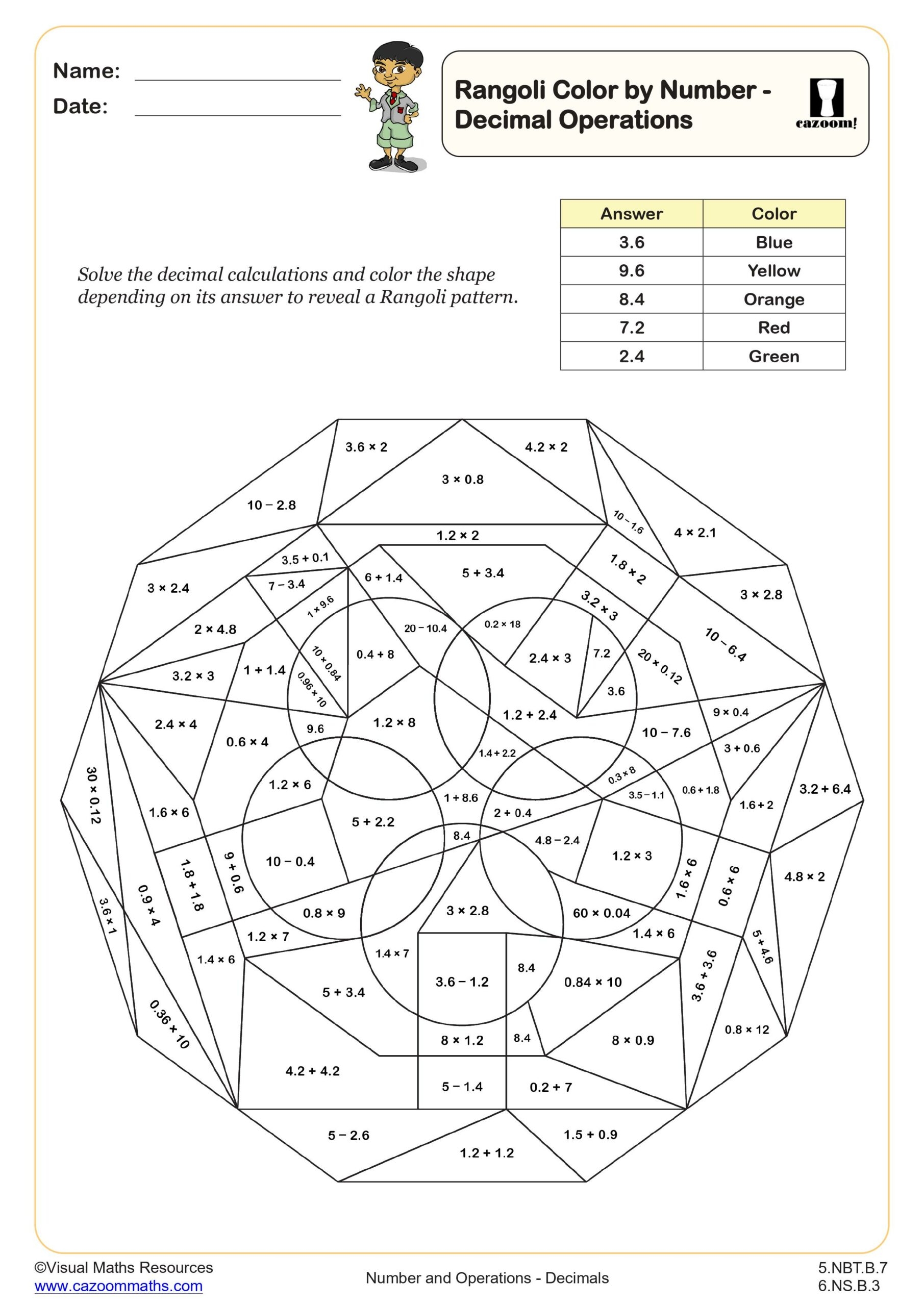 color by number math