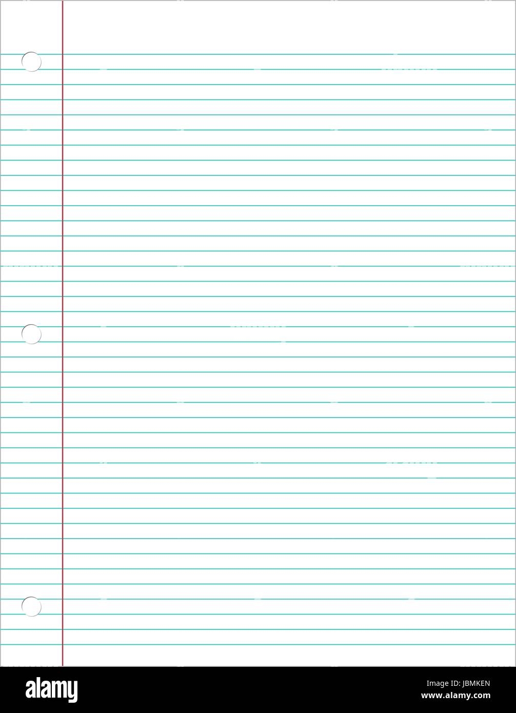 Ruled Paper Note Stock Vector Images Page 3 Alamy