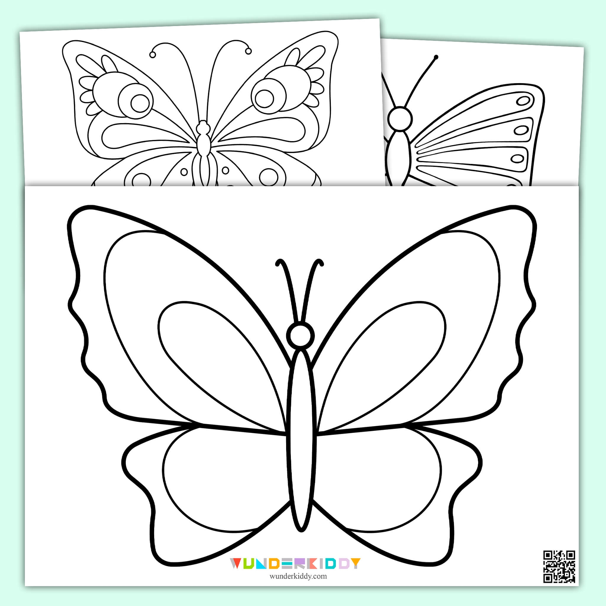 Schmetterling Druckvorlagen Und Malvorlagen F r Vorschulkinder