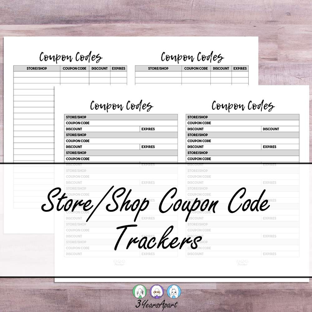 Shop Coupon Codes A5 And Half Letter Printable Bullet Journal And Planner Inserts 3 Years Apart