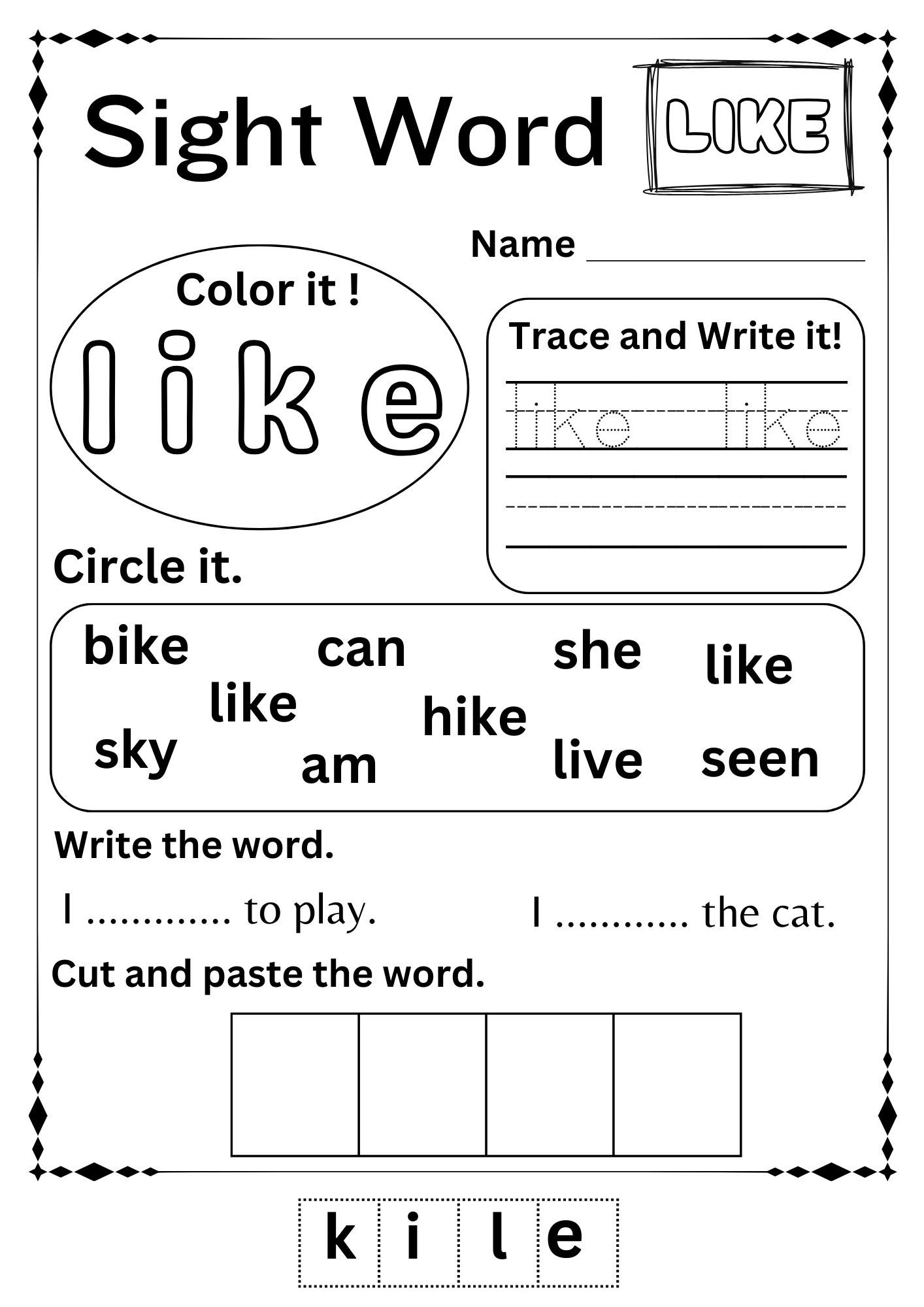 printable worksheets for kg printable worksheets for kg