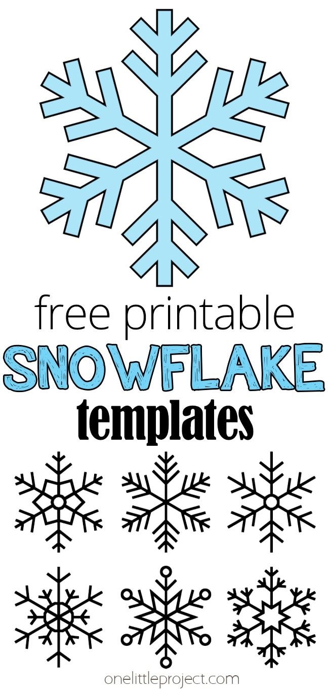 Snowflake Template Free Printable Snowflake Outlines