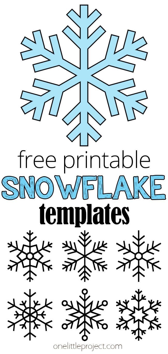snowflake template free printable