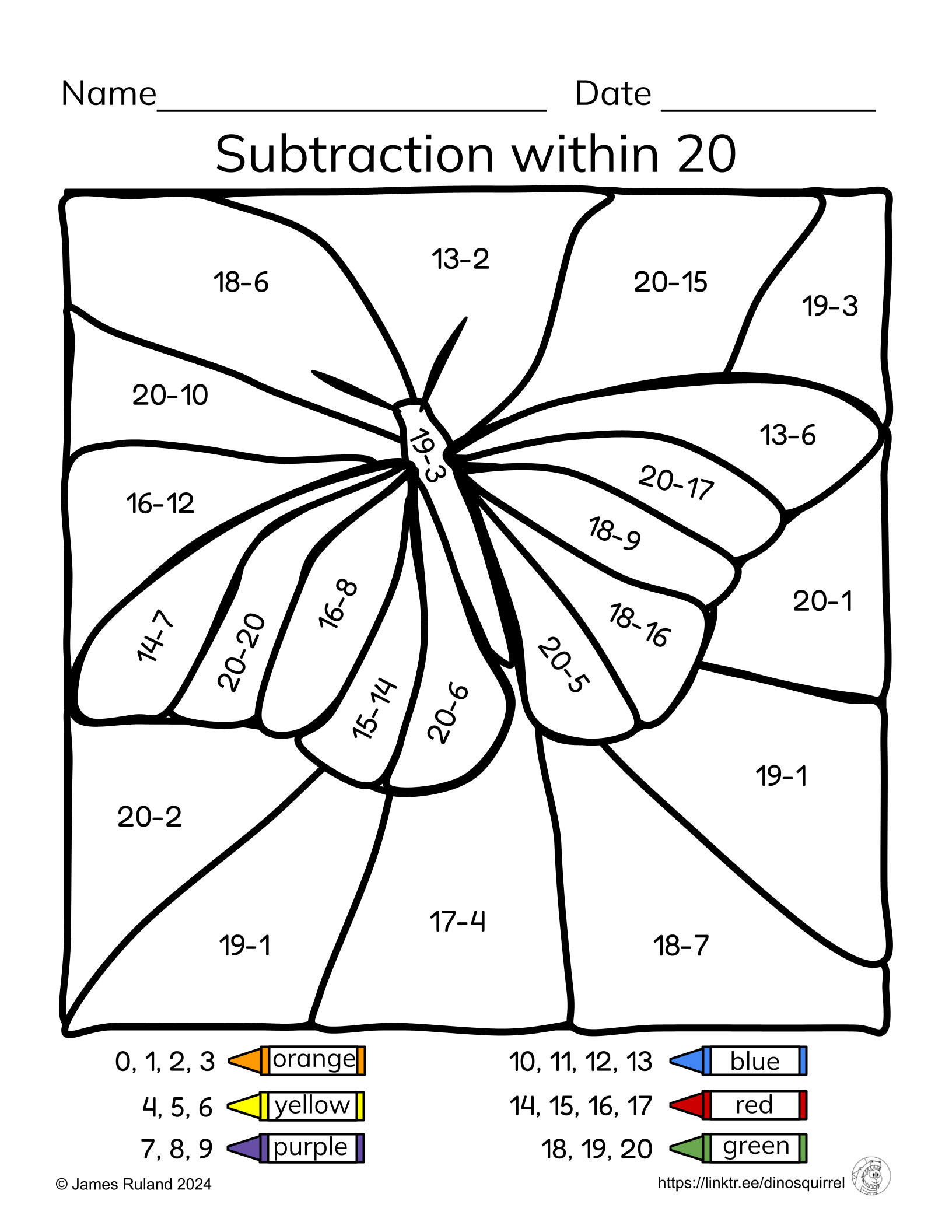addition and subtraction within 20 addition and subtraction within 20