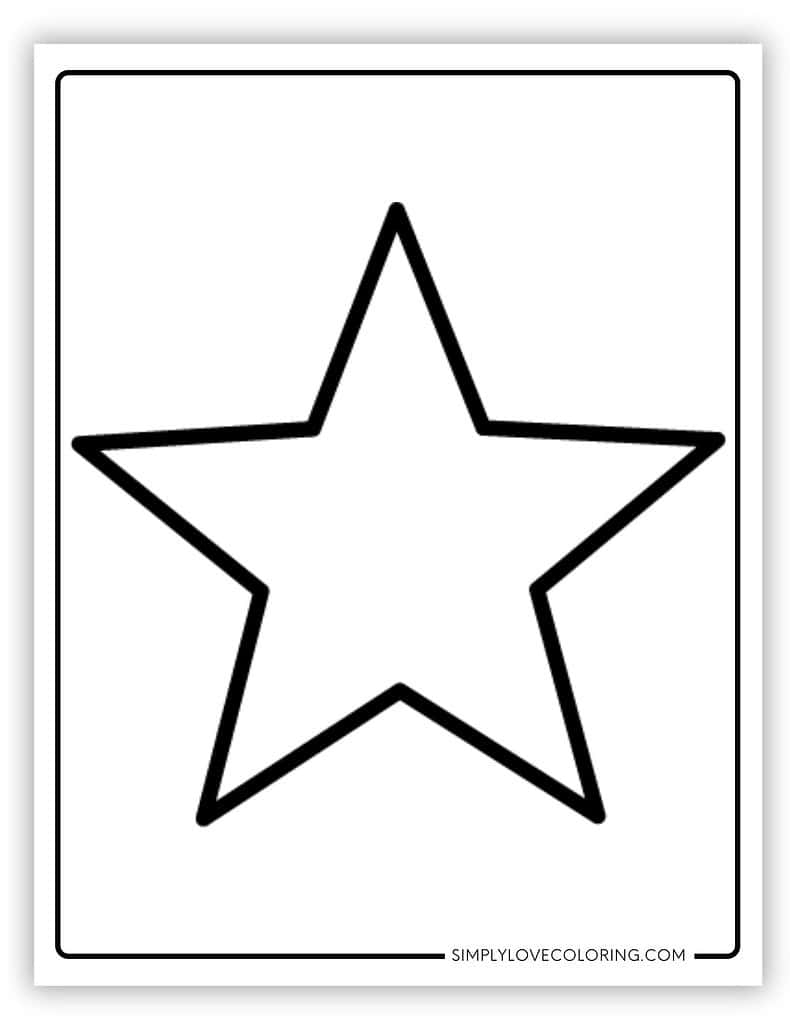 Star Templates Free PDF Printables Simply Love Coloring