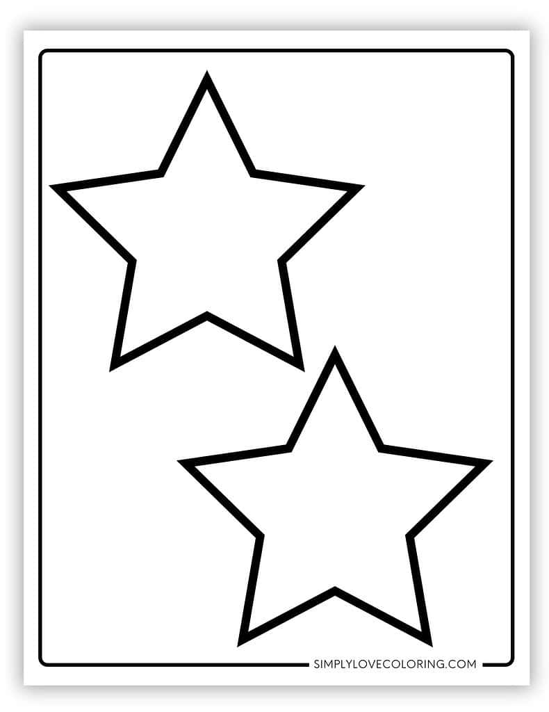 Star Templates Free PDF Printables Simply Love Coloring