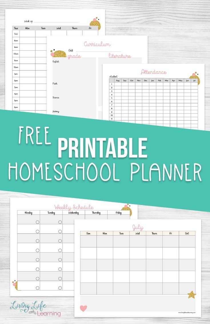 Stay On Track With A Free Printable Homeschool Planner
