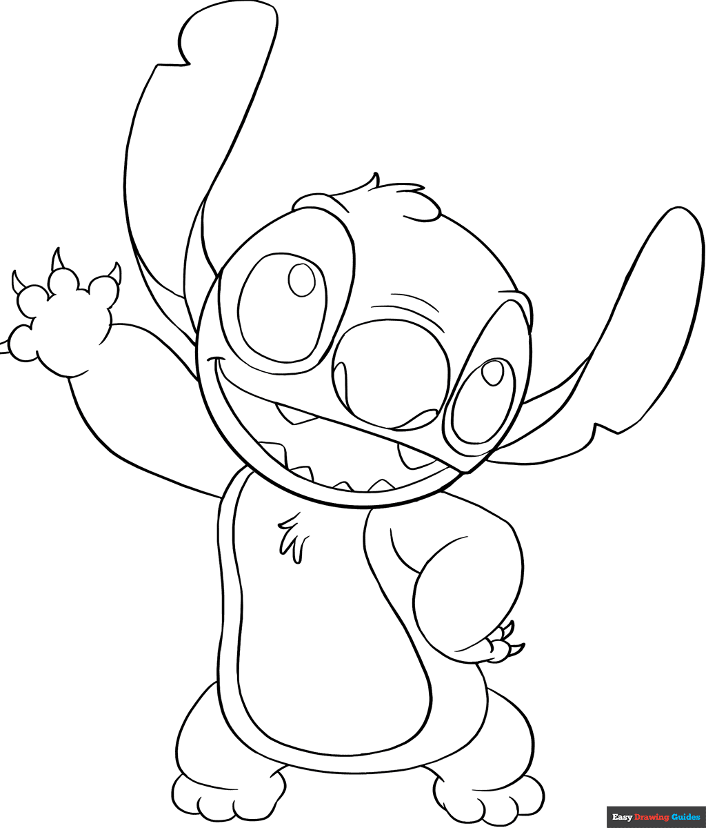 stitch coloring pages printable