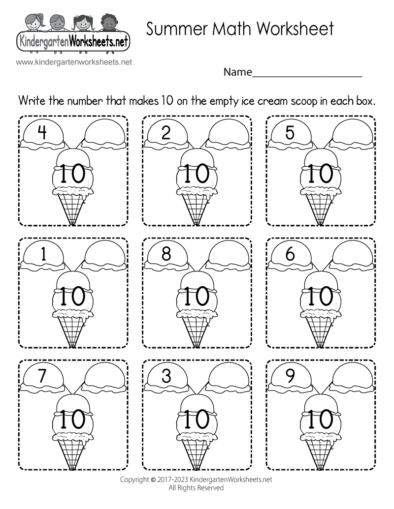 free math worksheets printable