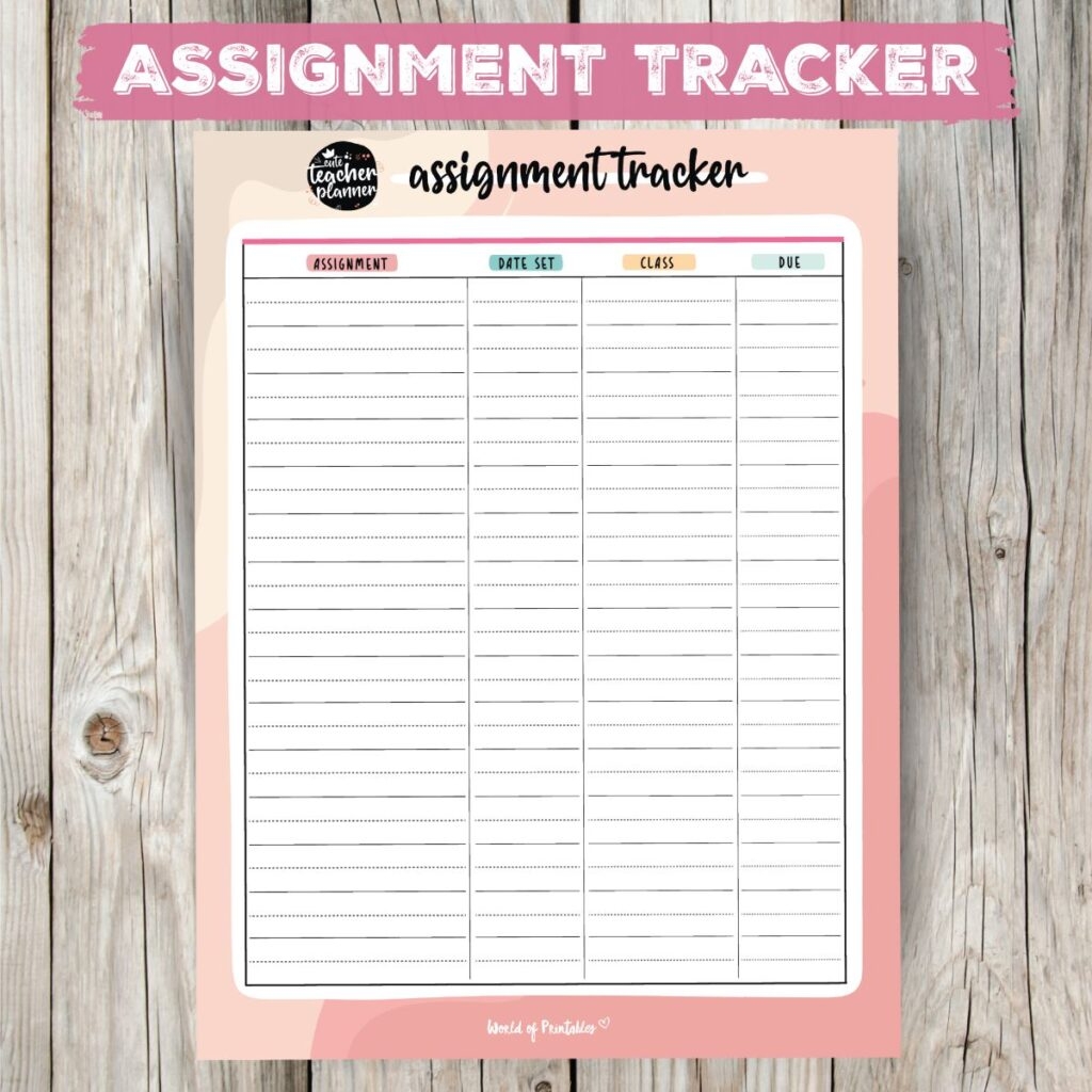 teacher planner printables