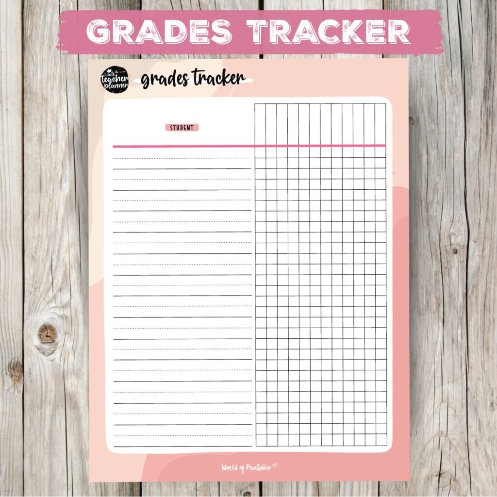 Teacher Planner 64 Useful Pages For Every Teacher World Of Printables