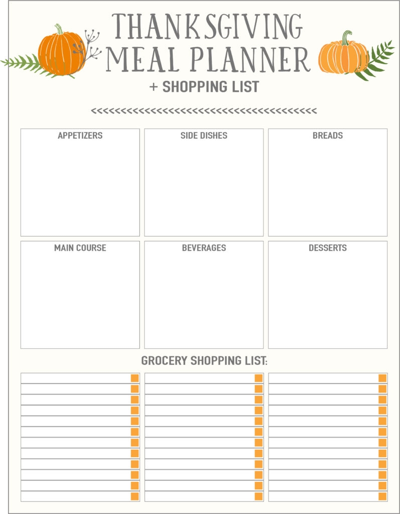free printable thanksgiving planner free printable thanksgiving planner