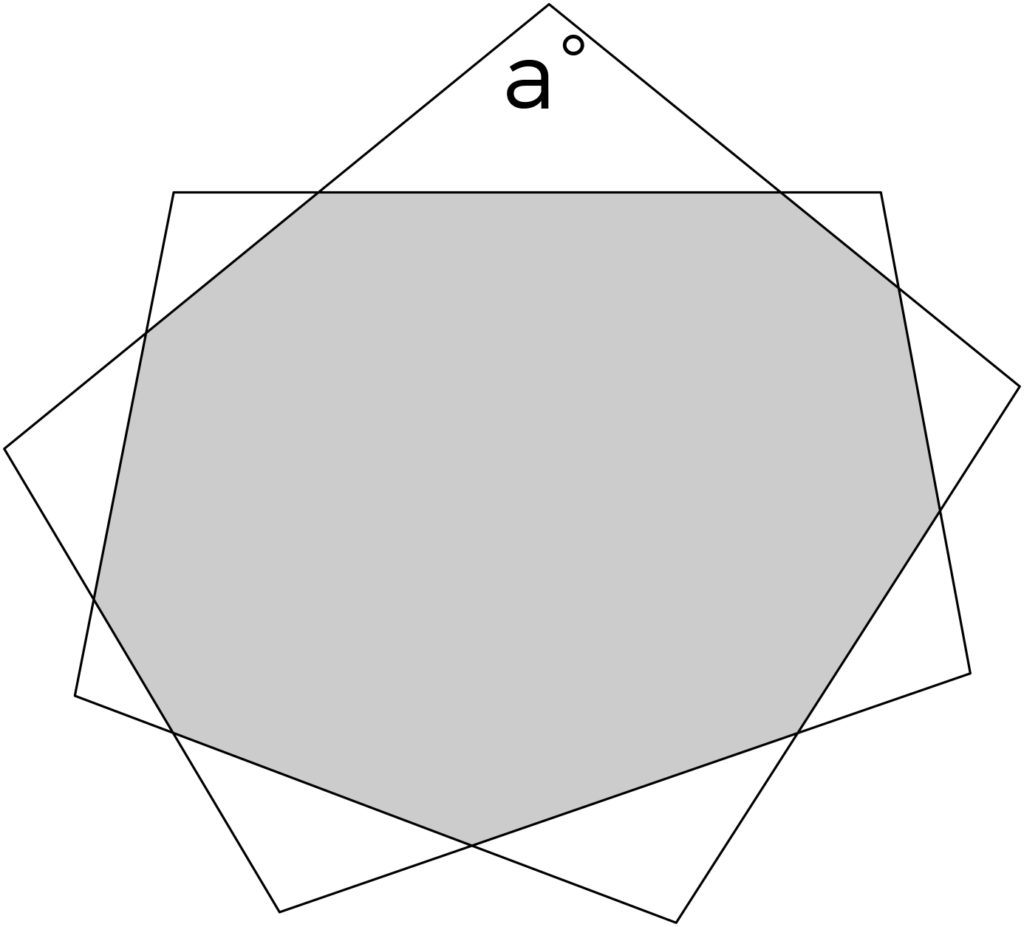 The Figure Shown Above Consists Of A Shaded 9 sided Polygon And 9 Unshaded Isosceles Triangles For Each Isosceles Triangle The Longest Side Is A Side Of The Shaded Polygon And The Two