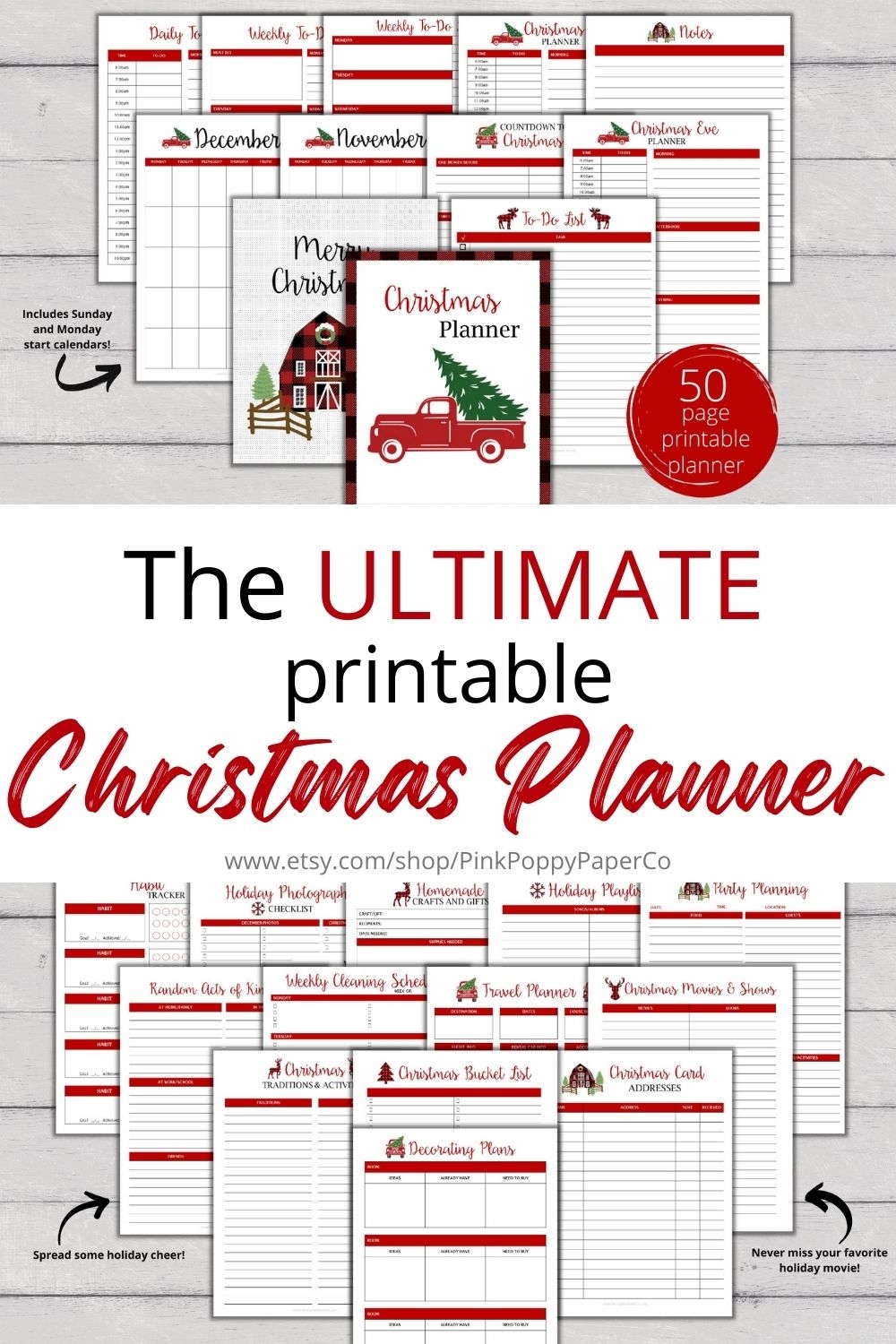 The Ultimate Printable Christmas Planner The Inspired Brunette