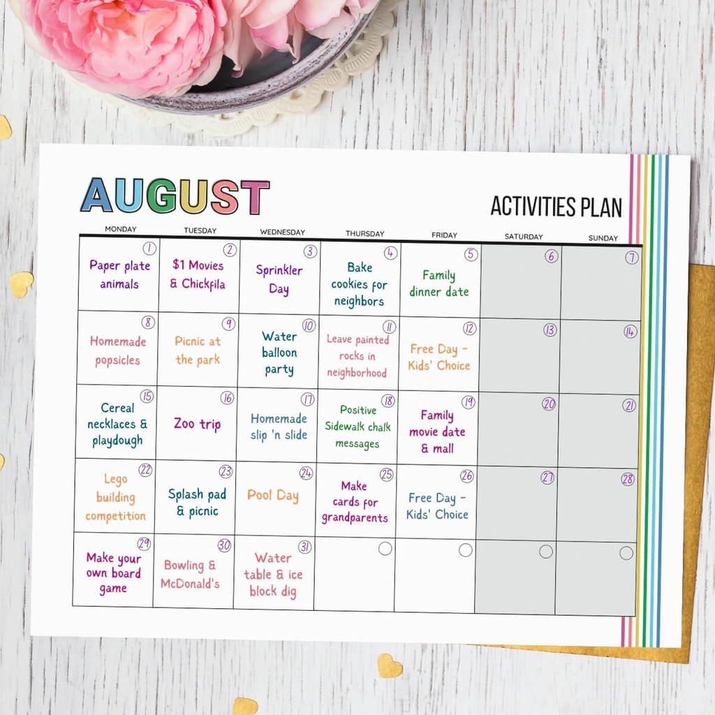summer planner printable summer planner printable