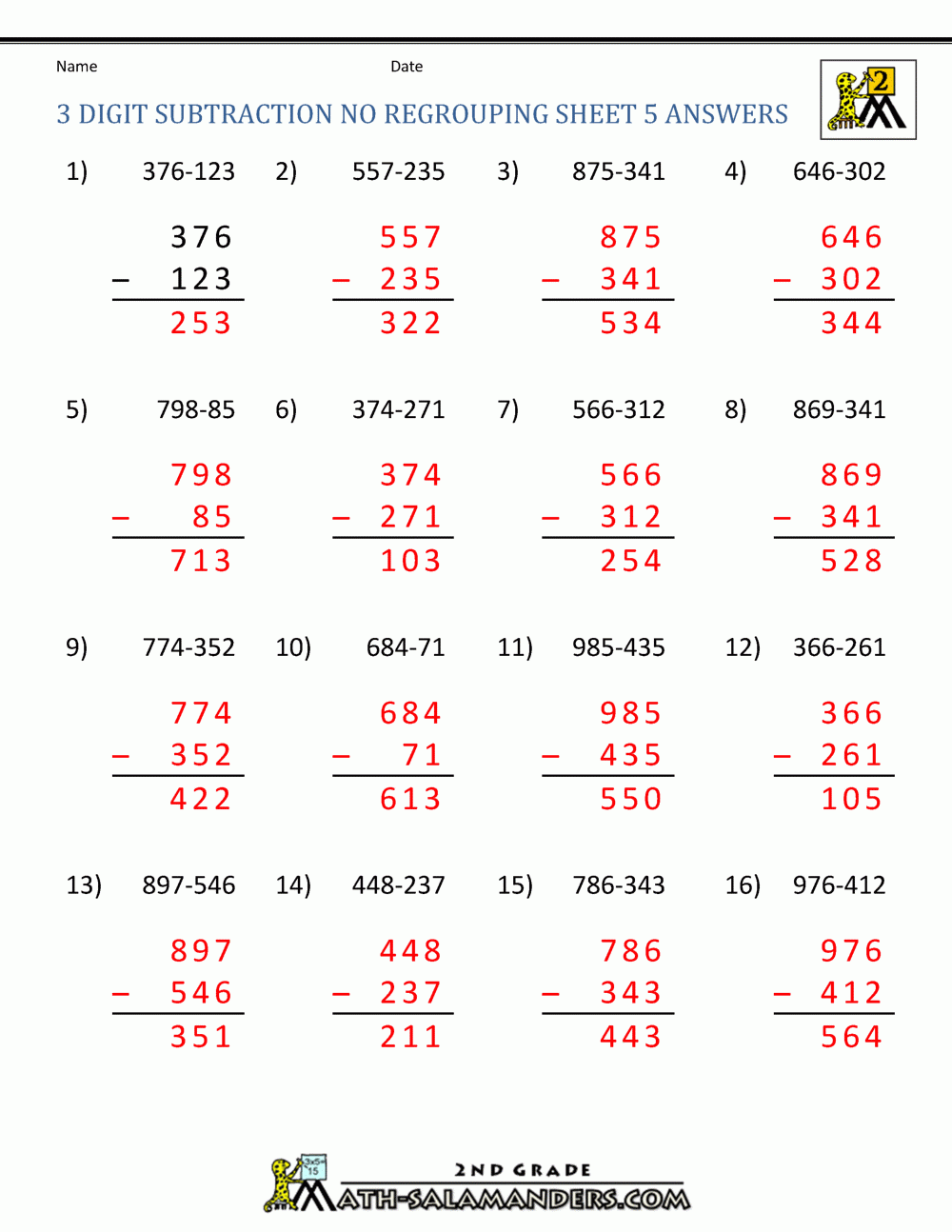 double digit subtraction without regrouping double digit subtraction without regrouping